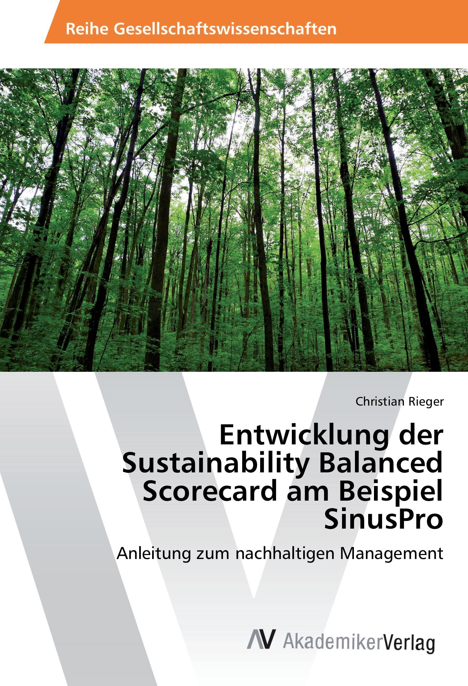 Vorderes Coverbild Entwicklung der Sustainability Balanced Scorecard am Beispiel SinusPro