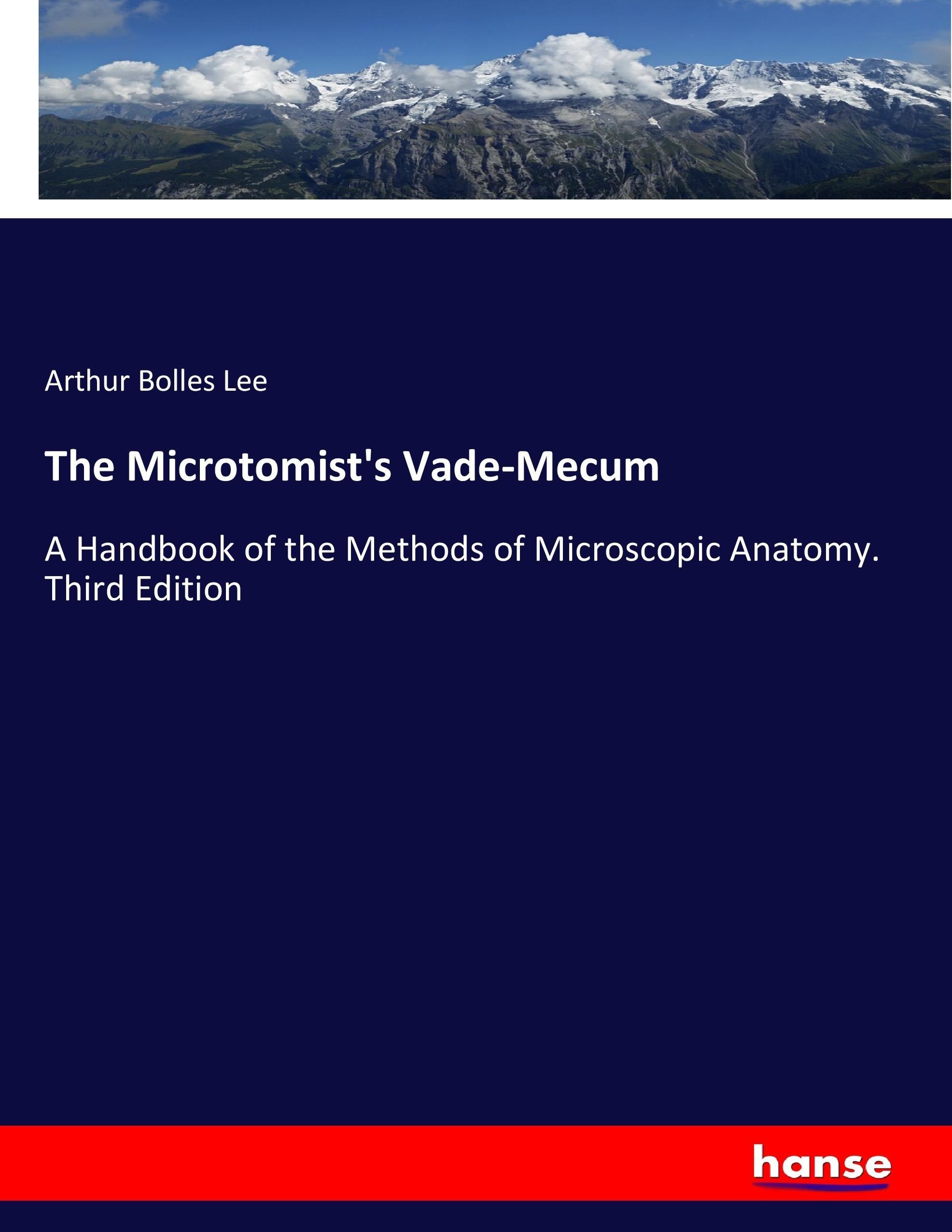 Vorderes Coverbild The Microtomist's Vade-Mecum