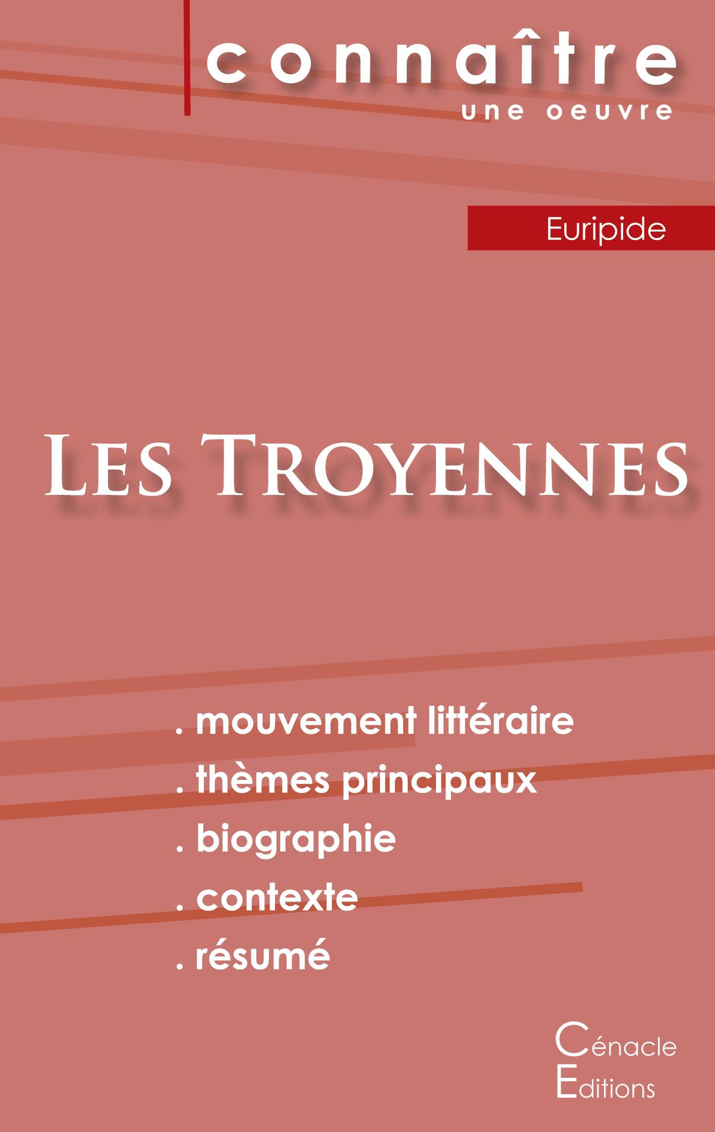Vorderes Coverbild Fiche de lecture Les Troyennes de Euripide (Analyse littéraire de référence et résumé complet)