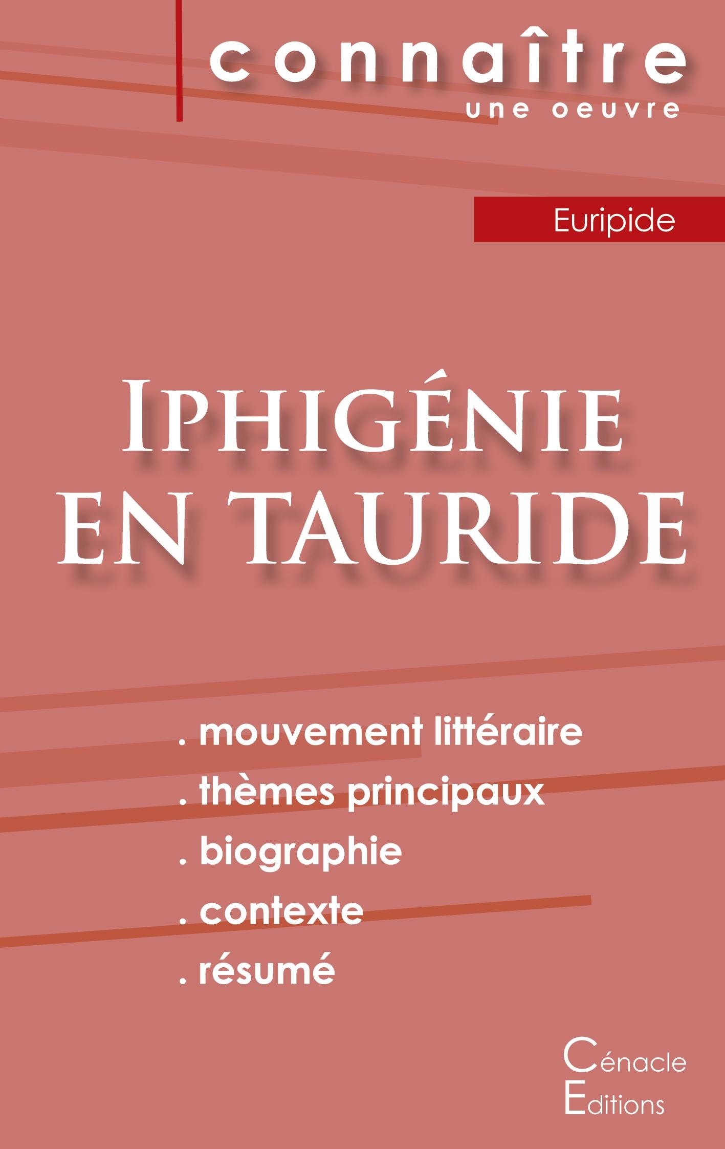 Vorderes Coverbild Fiche de lecture Iphigénie en Tauride de Euripide (Analyse littéraire de référence et résumé complet)