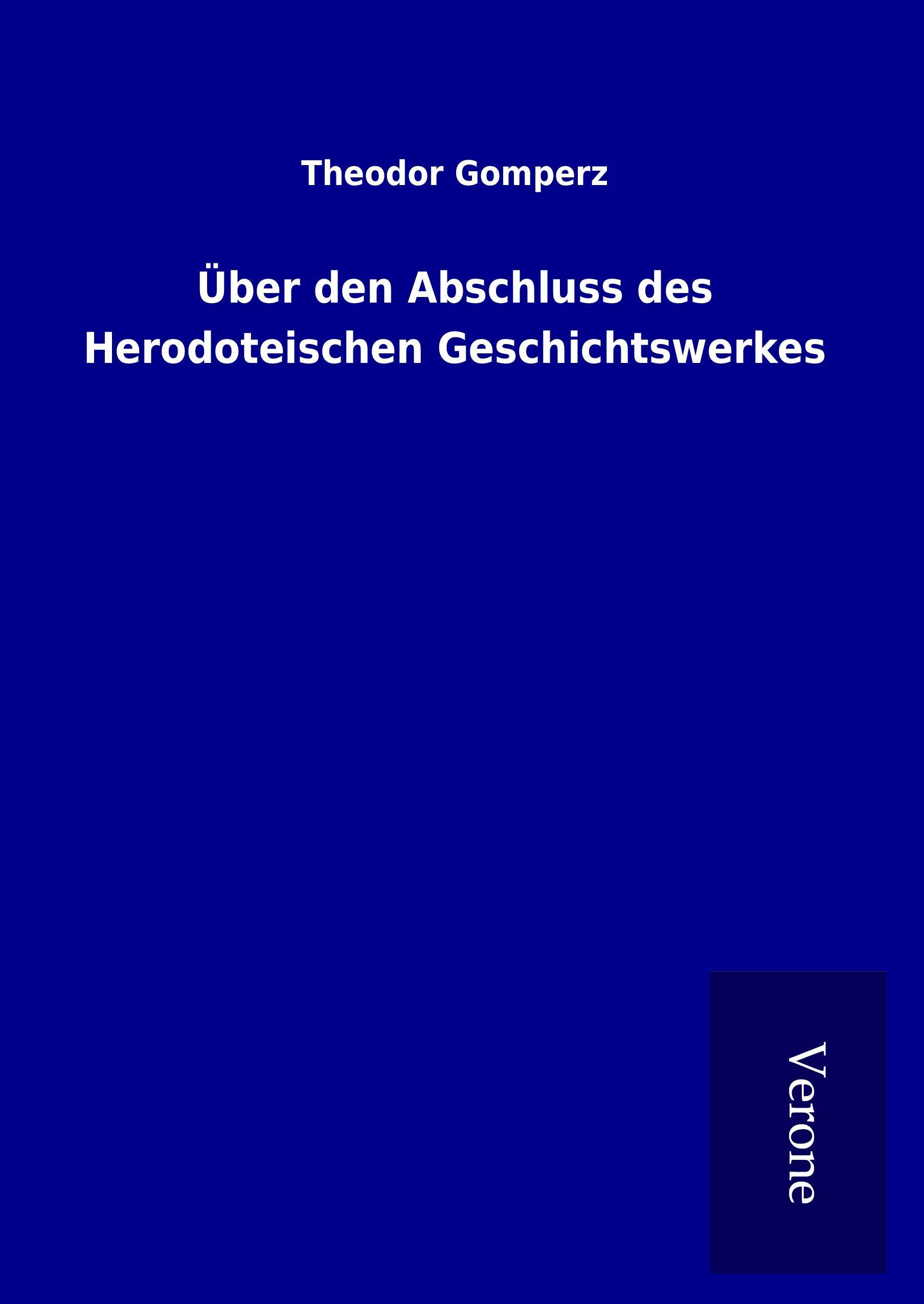Vorderes Coverbild Über den Abschluss des Herodoteischen Geschichtswerkes