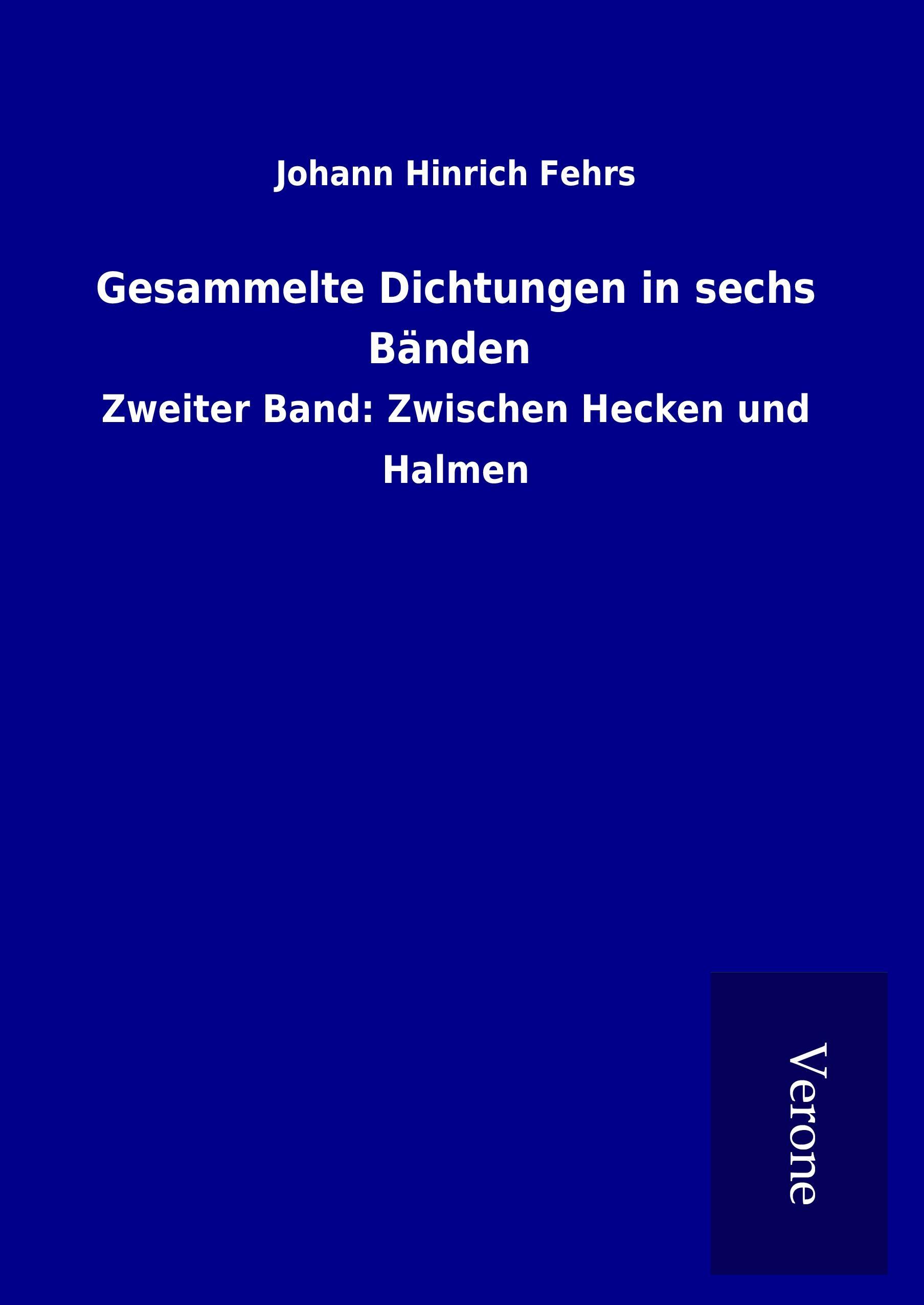 Vorderes Coverbild Gesammelte Dichtungen in sechs Bänden