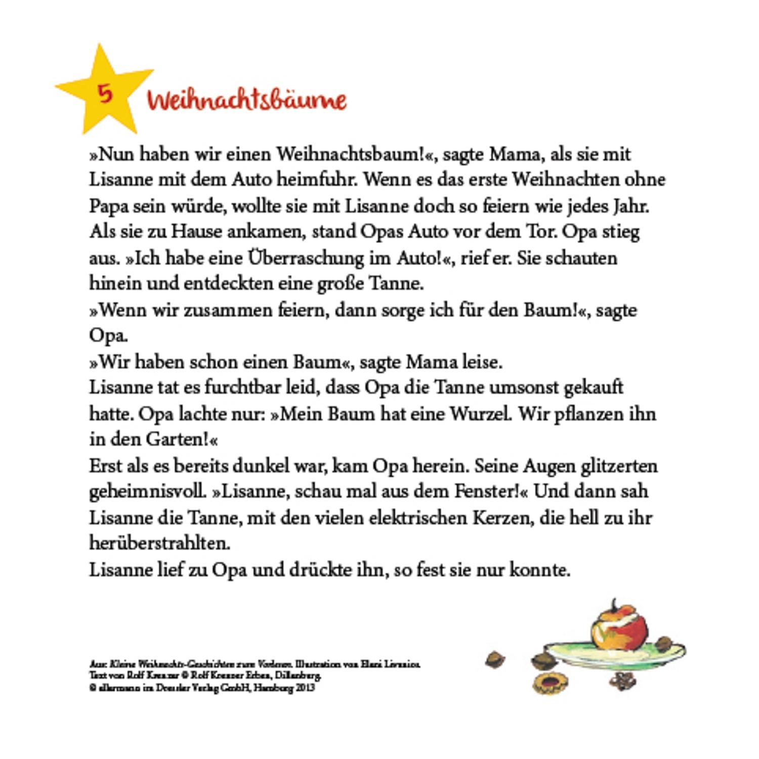 Beispielinhalt (Bild) Mein Vorlese-Adventskalender