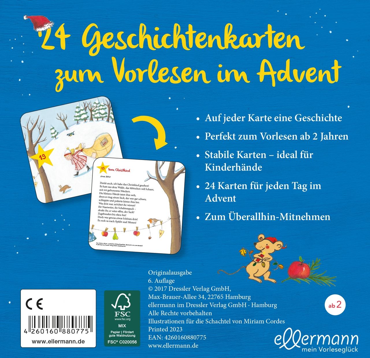 Rückseitencover Mein Vorlese-Adventskalender