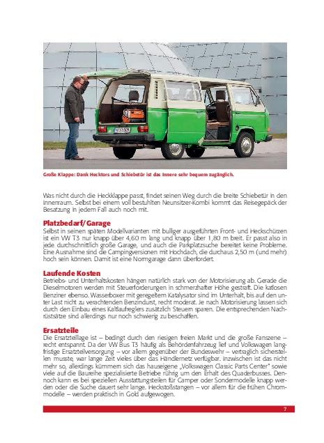Beispielinhalt (Bild) Praxisratgeber Klassikerkauf VW Bus T3