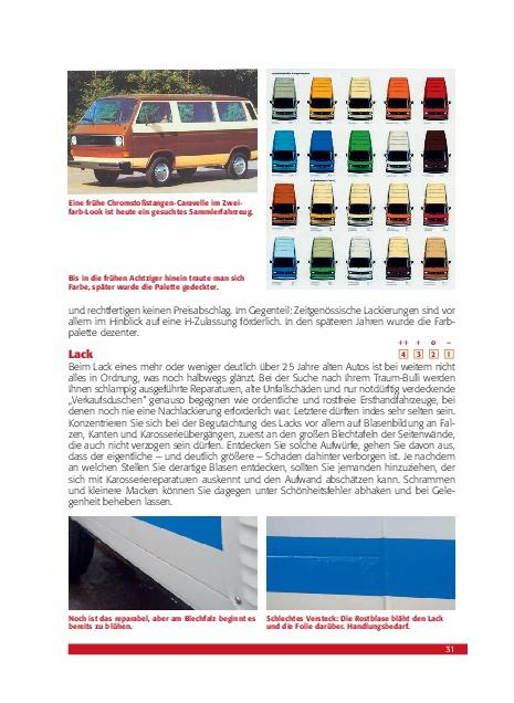 Beispielinhalt (Bild) Praxisratgeber Klassikerkauf VW Bus T3