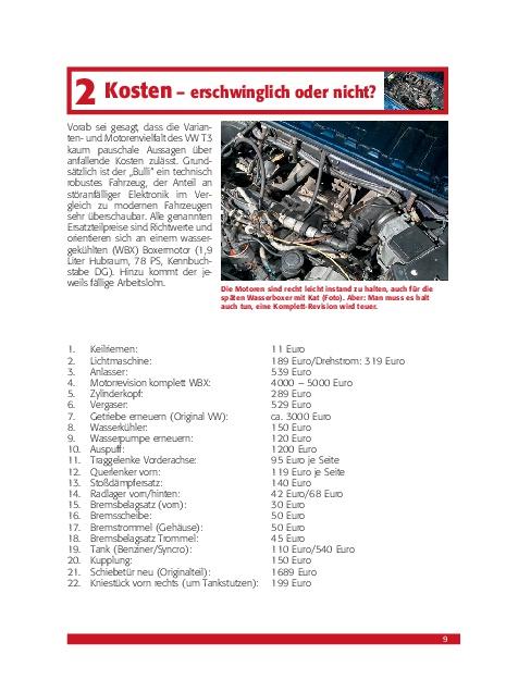 Beispielinhalt (Bild) Praxisratgeber Klassikerkauf VW Bus T3
