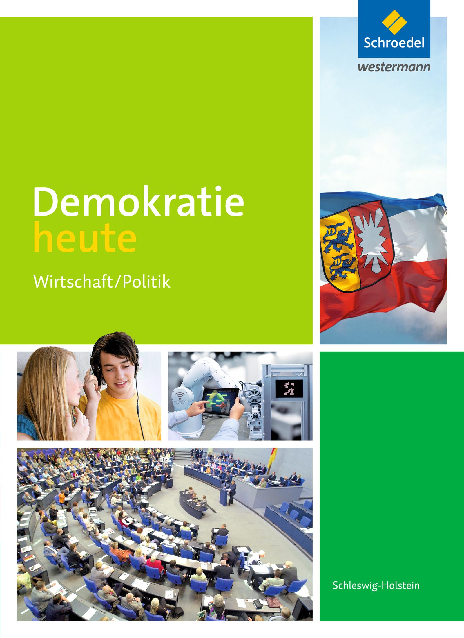 Vorderes Coverbild Demokratie heute. Schülerband. Schleswig-Holstein