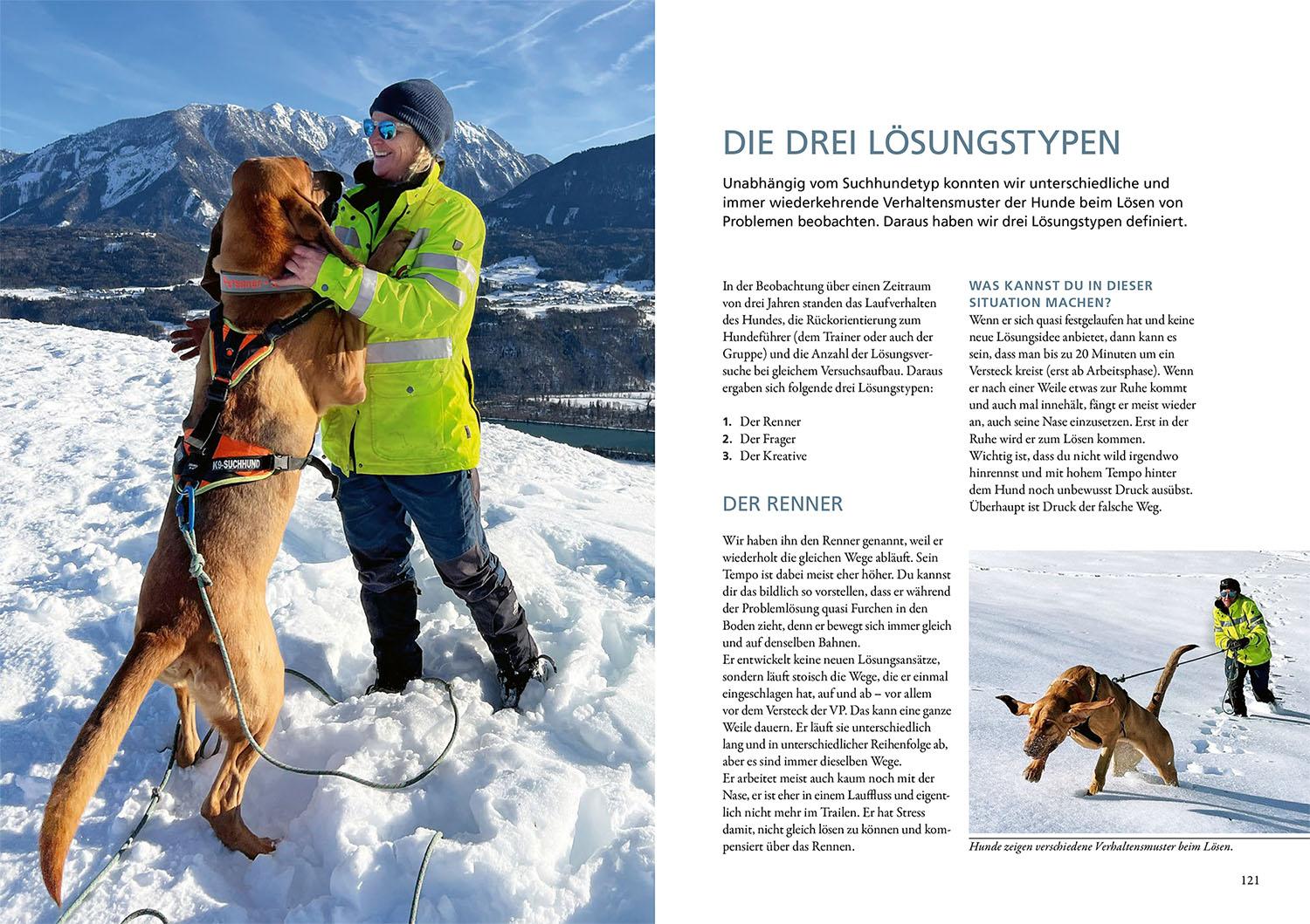 Beispielinhalt (Bild) Mantrailing - das Arbeitsbuch