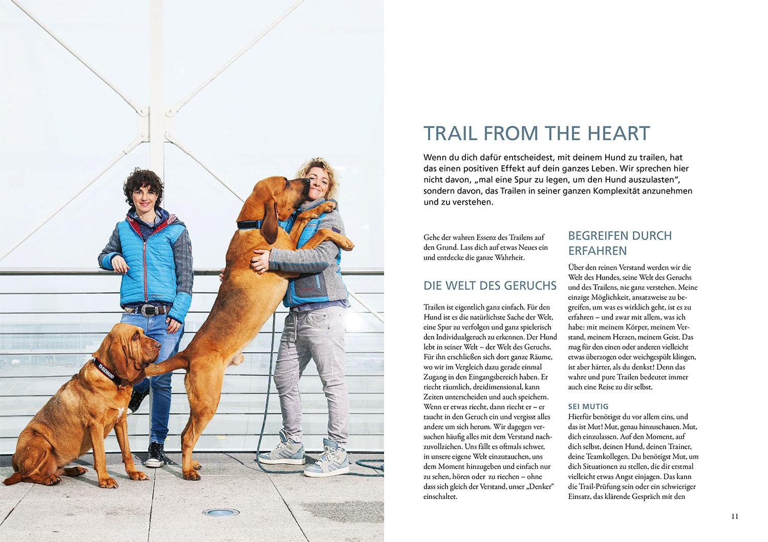 Beispielinhalt (Bild) Mantrailing - das Arbeitsbuch