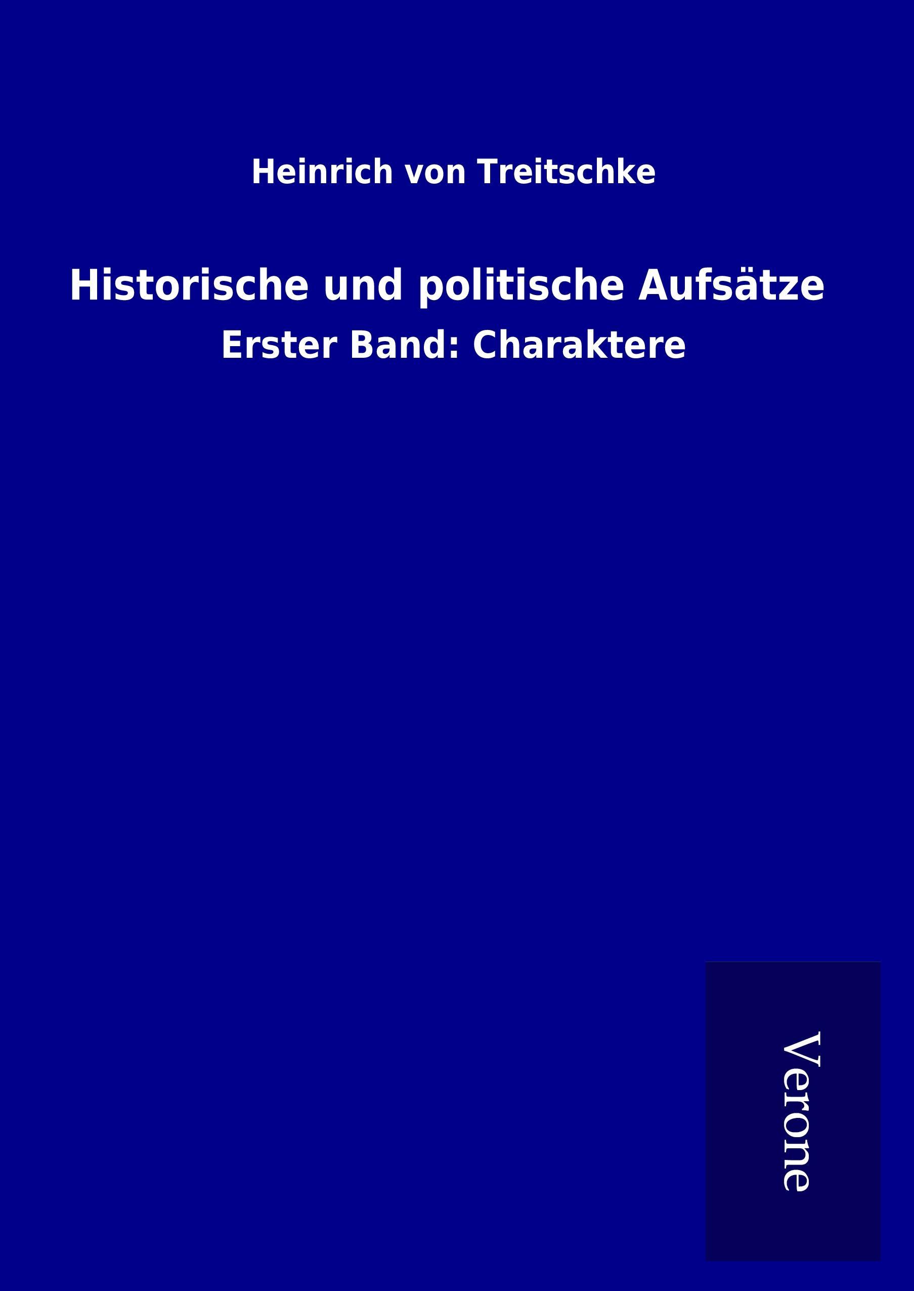Vorderes Coverbild Historische und politische Aufsätze