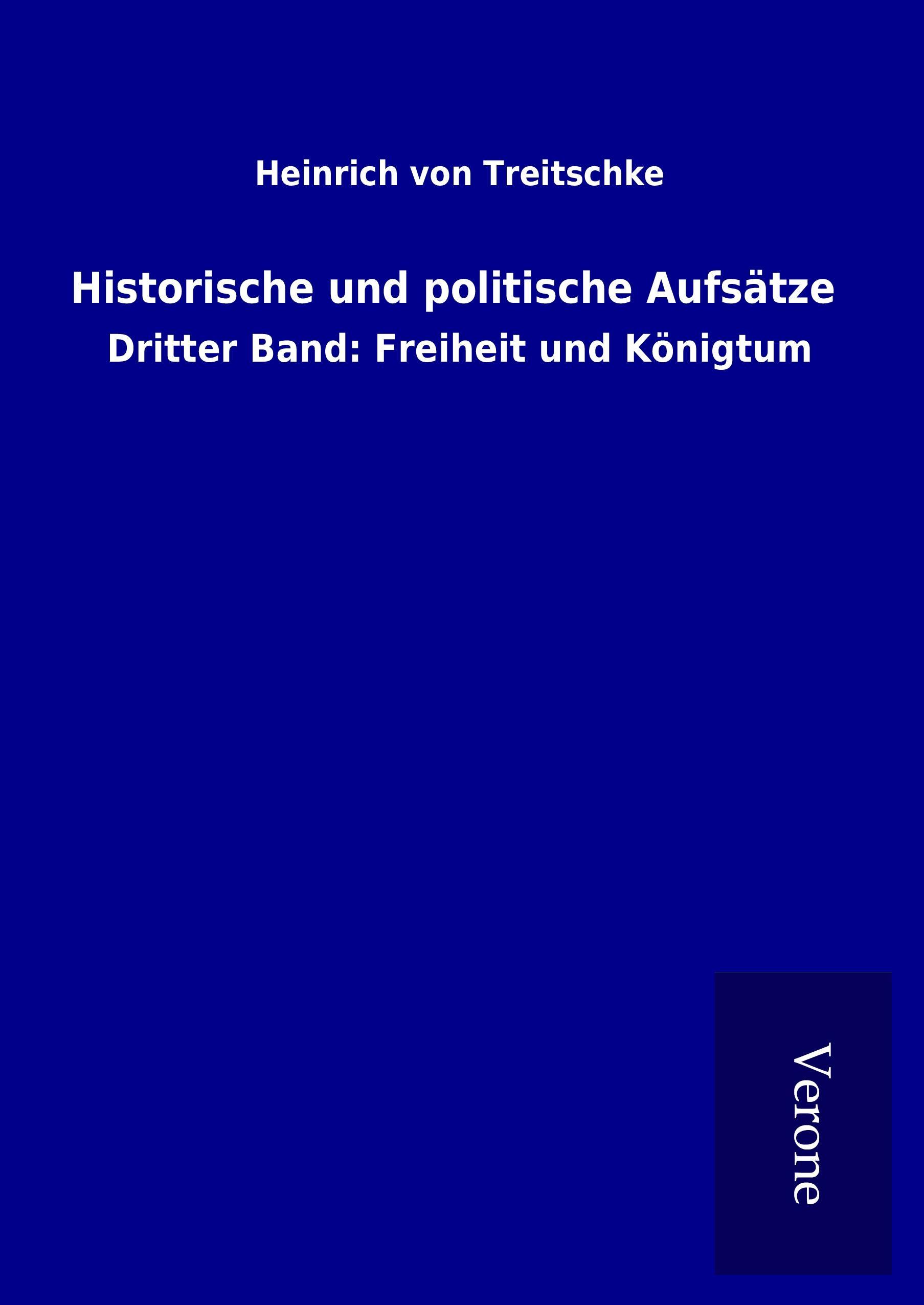Vorderes Coverbild Historische und politische Aufsätze