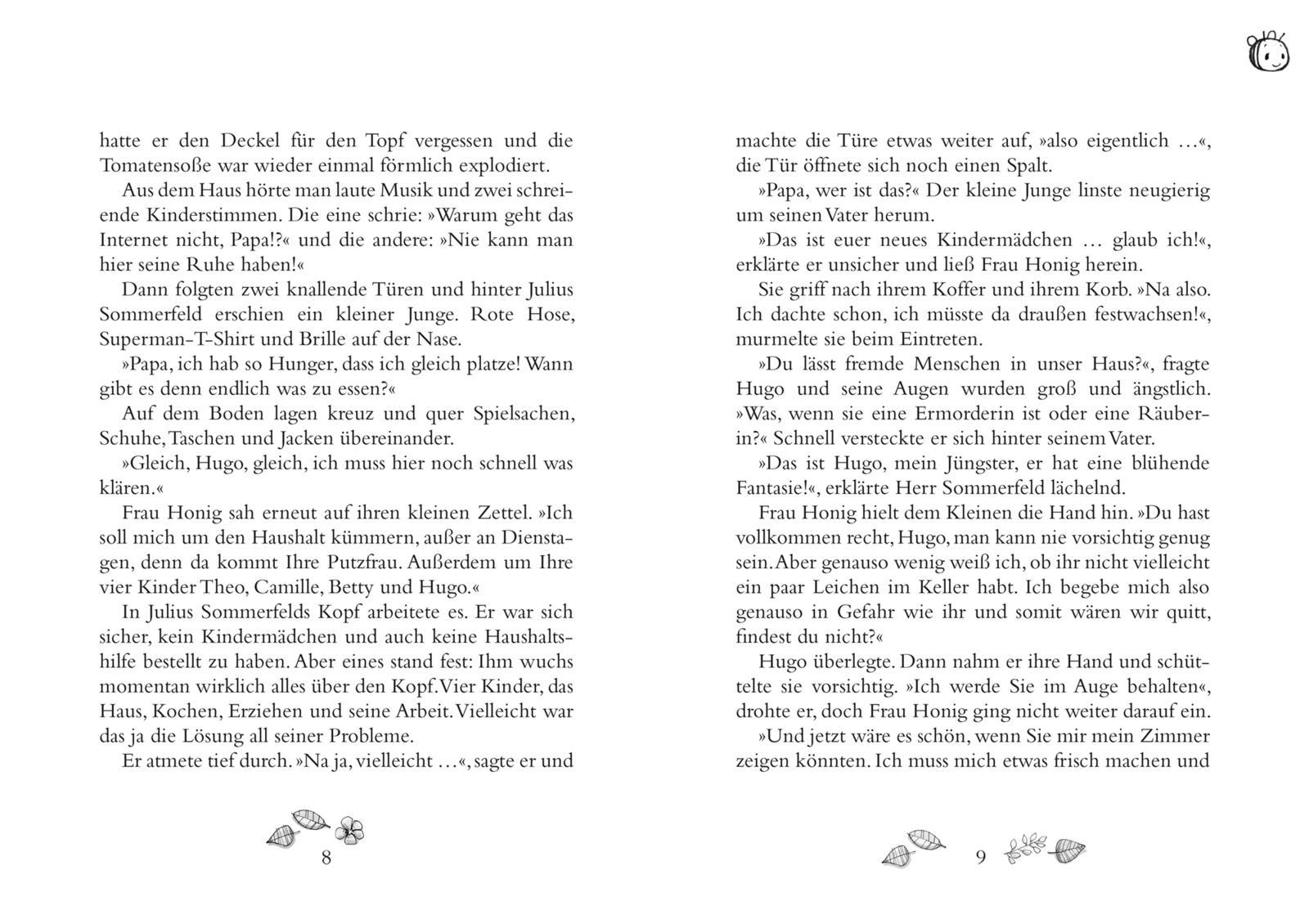 Beispielinhalt (Bild) Und plötzlich war Frau Honig da