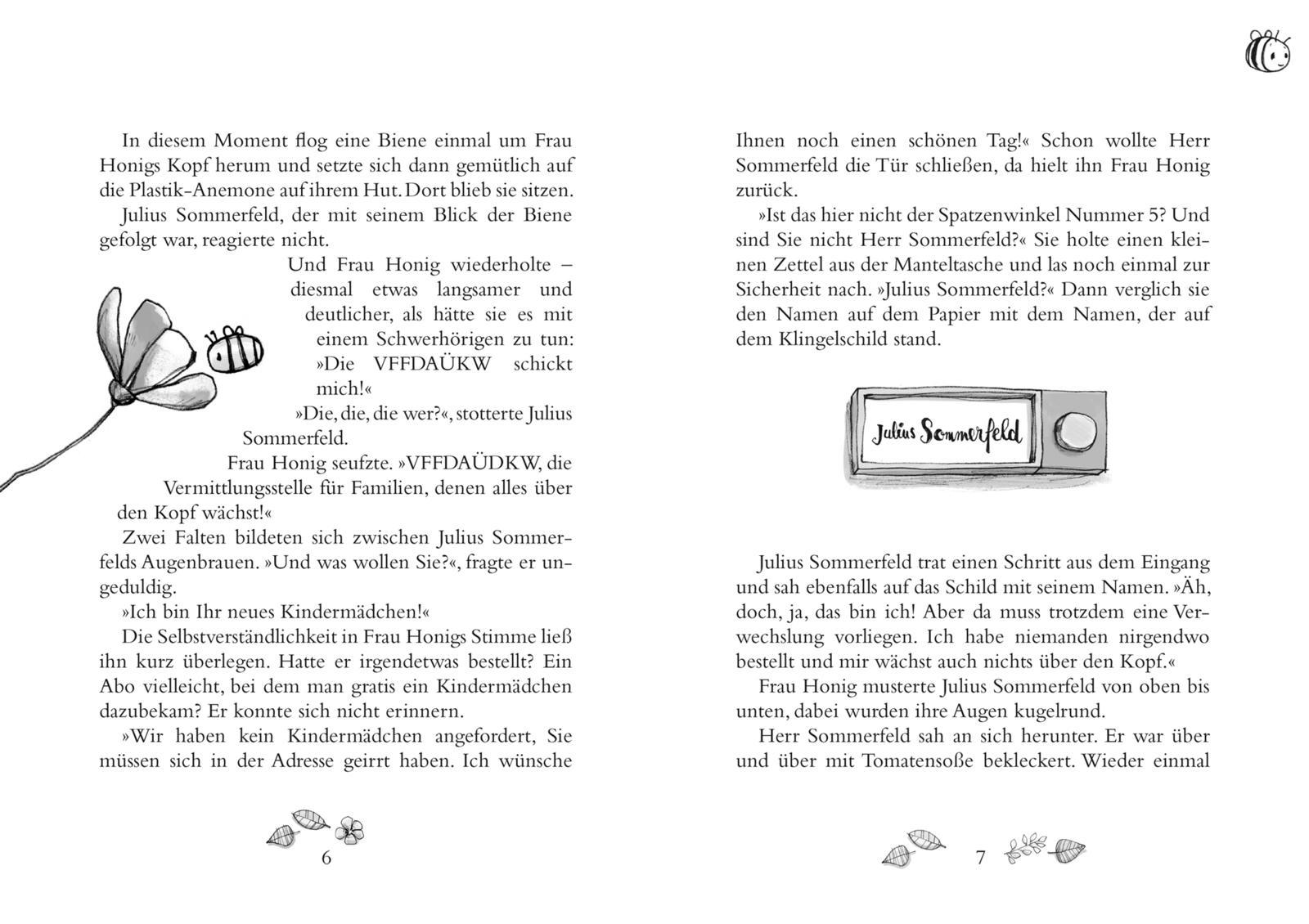 Beispielinhalt (Bild) Und plötzlich war Frau Honig da