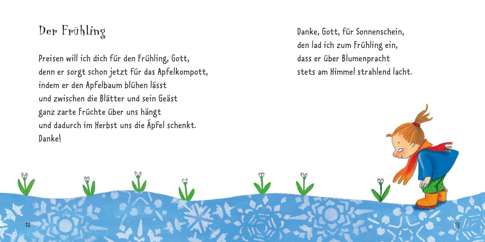 Beispielinhalt (Bild) Mein kleines Buch der Kindergebete