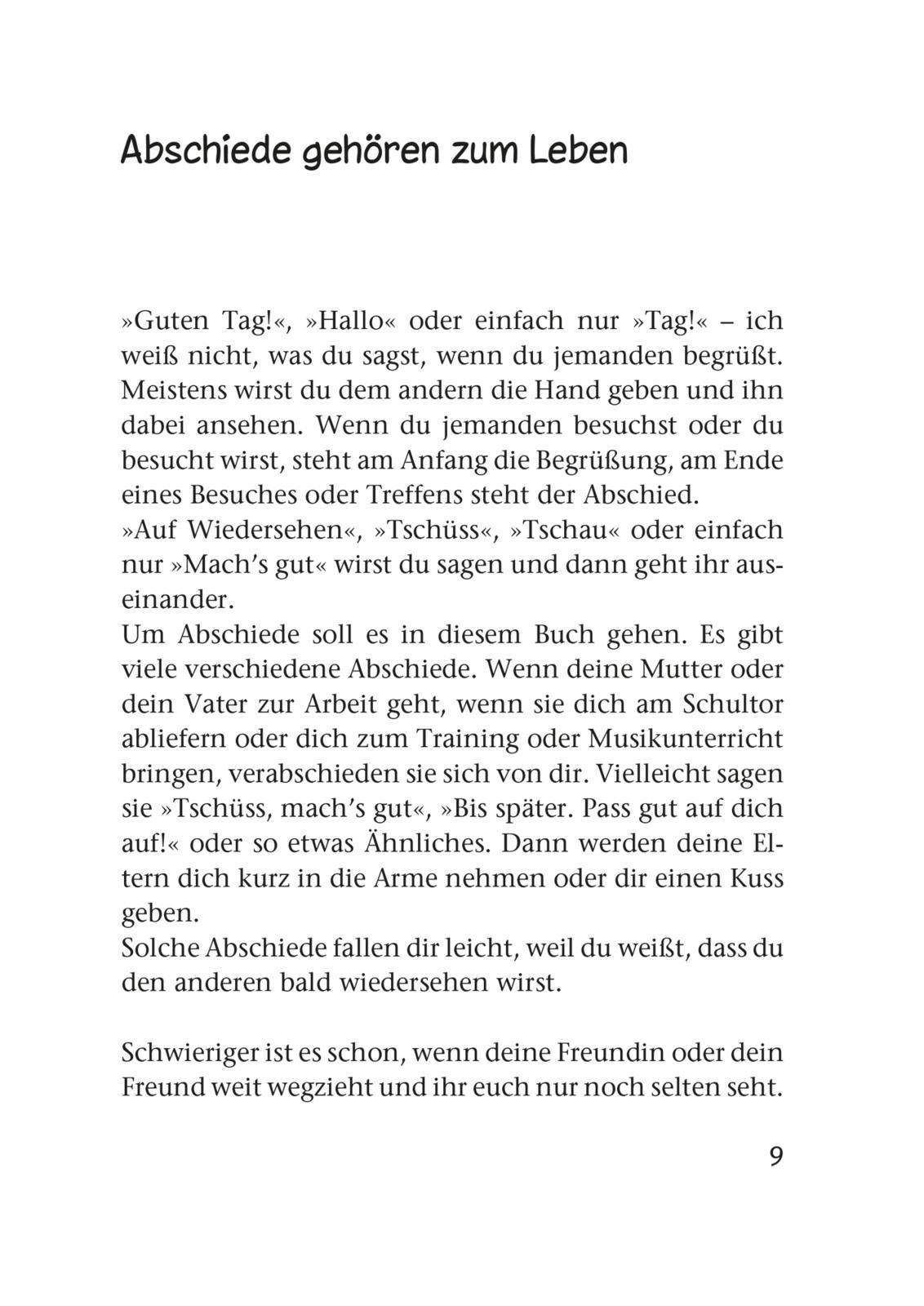 Beispielinhalt (Bild) Wie ist das mit der Trauer?