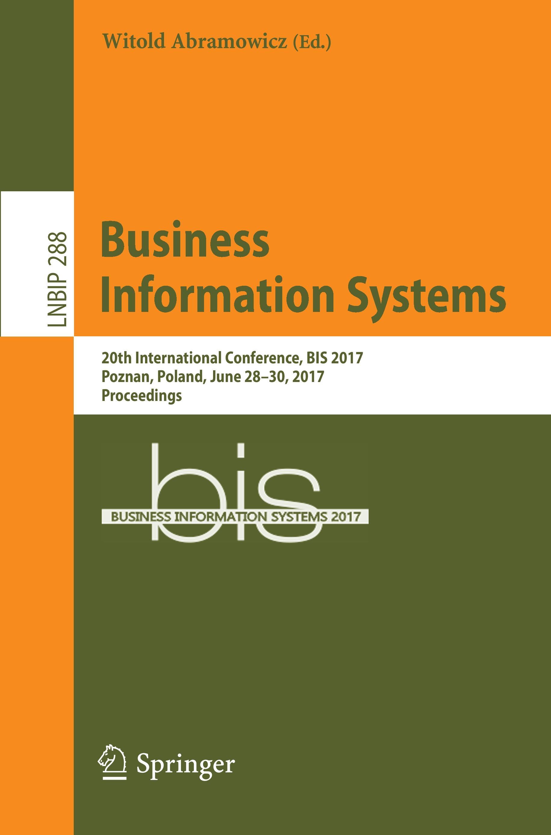 Vorderes Coverbild Business Information Systems