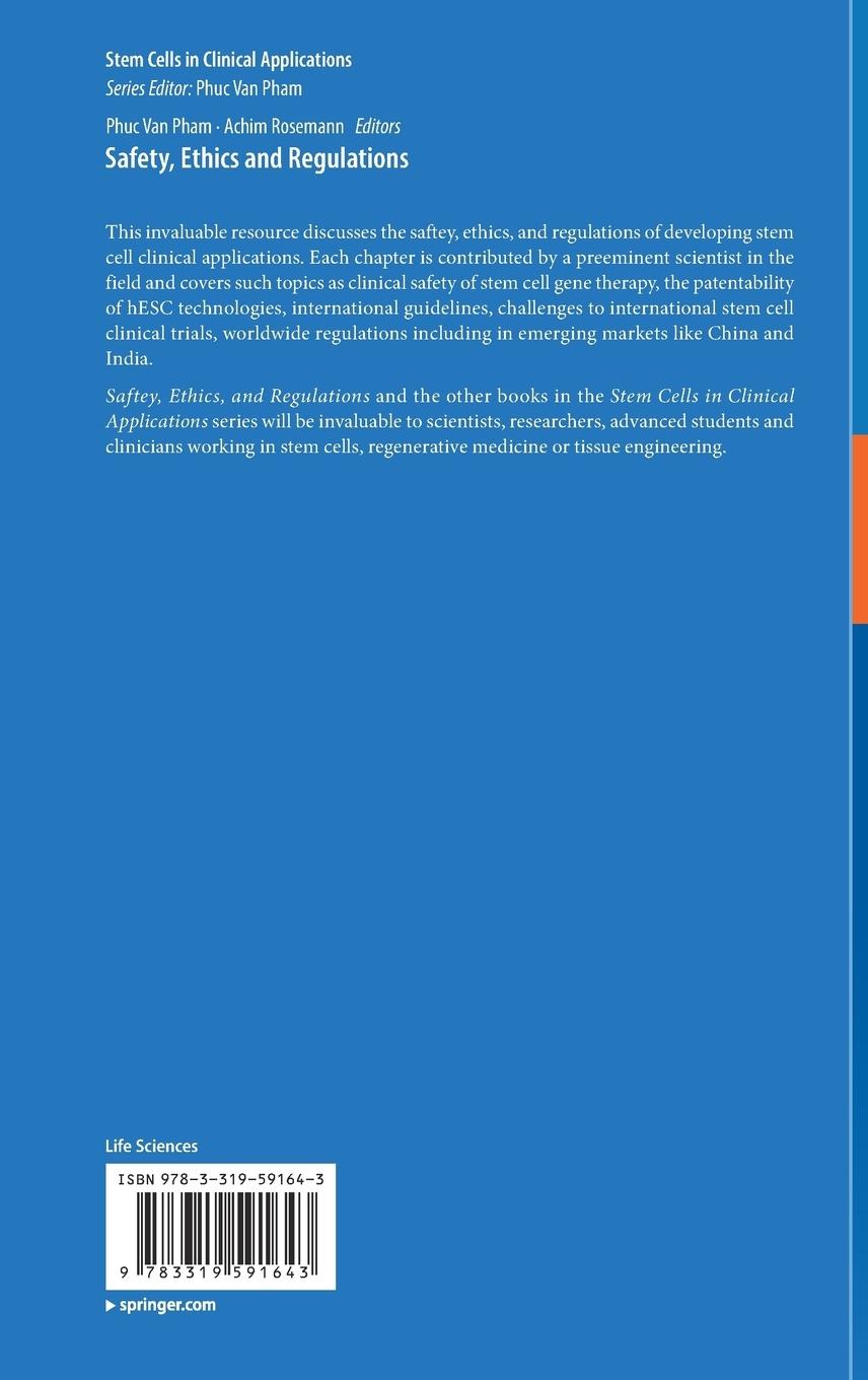 Rückseitencover Safety, Ethics and Regulations