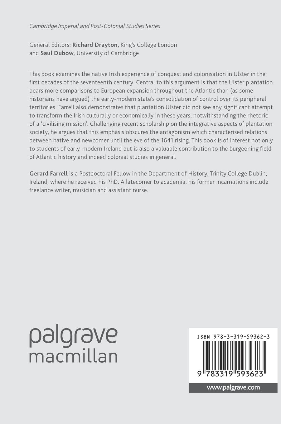 Rückseitencover The 'Mere Irish' and the Colonisation of Ulster, 1570-1641