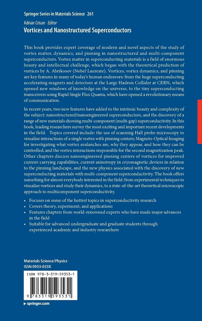 Rückseitencover Vortices and Nanostructured Superconductors