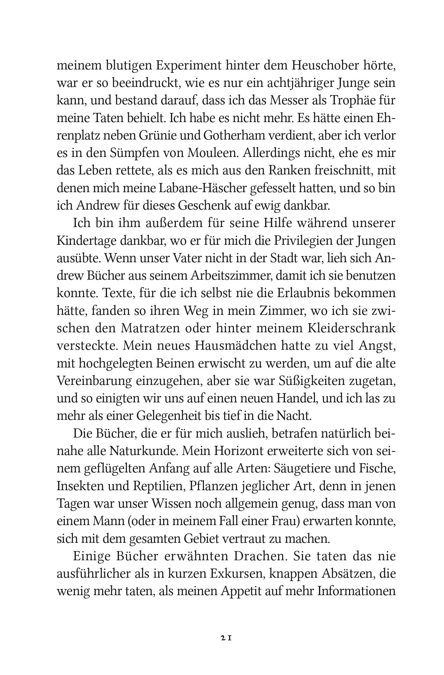 Beispielinhalt (Bild) Lady Trents Memoiren 1