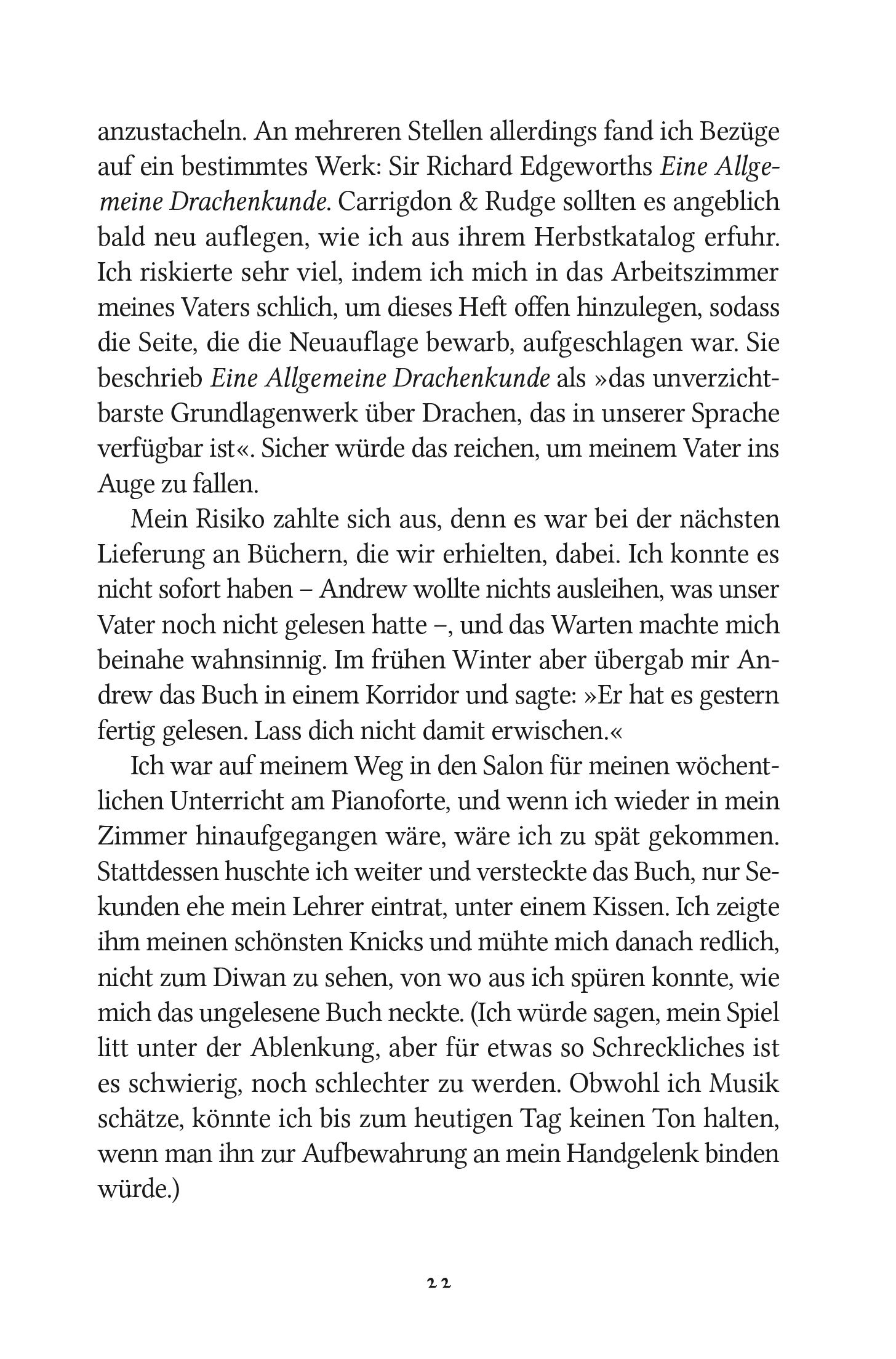 Beispielinhalt (Bild) Lady Trents Memoiren 1