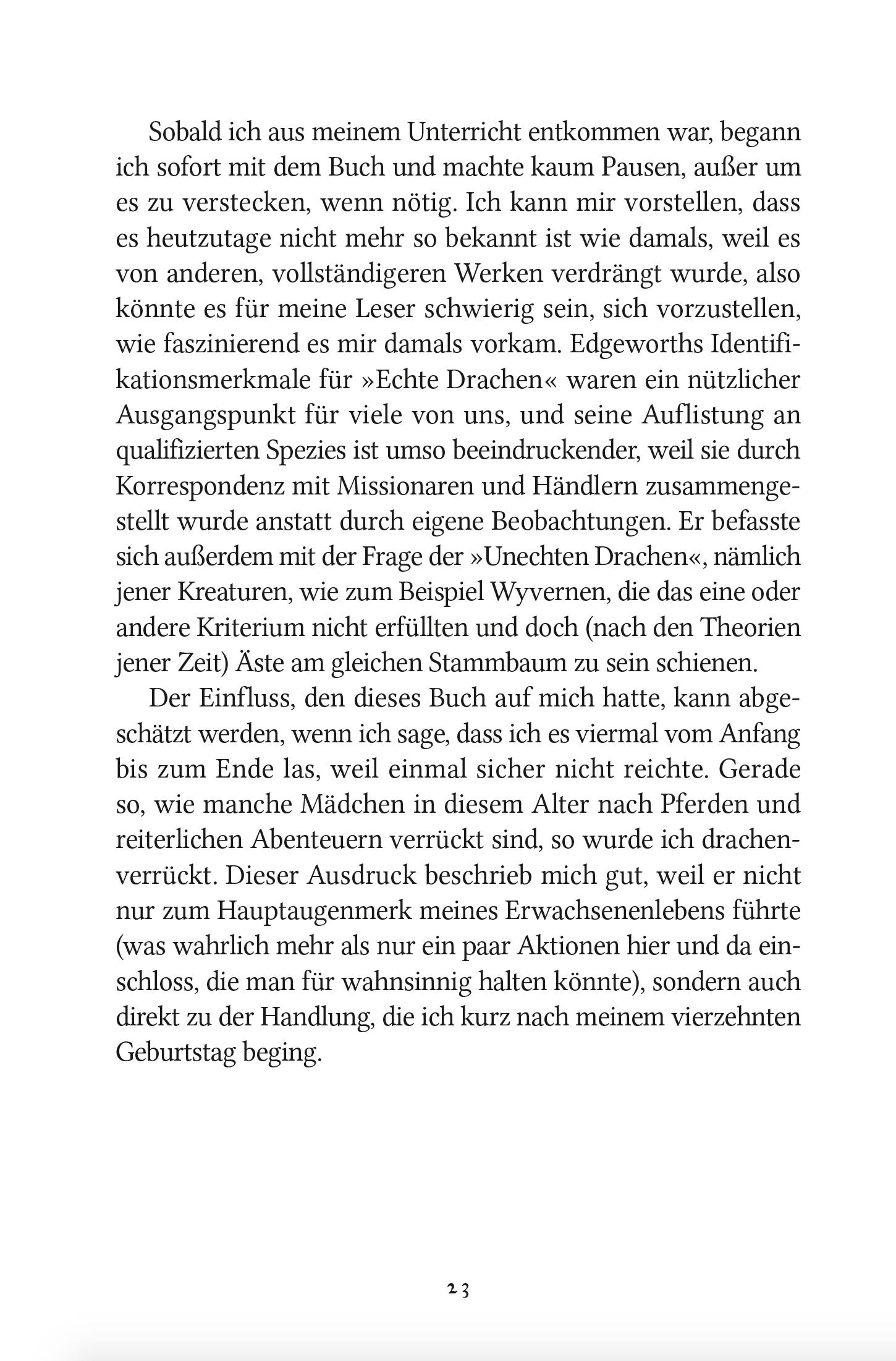 Beispielinhalt (Bild) Lady Trents Memoiren 1