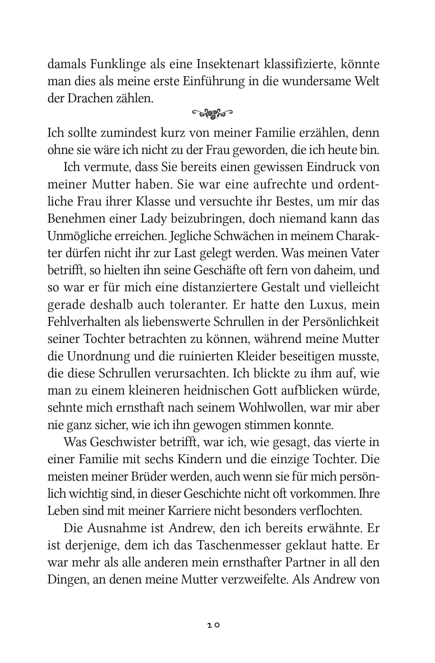 Beispielinhalt (Bild) Lady Trents Memoiren 1