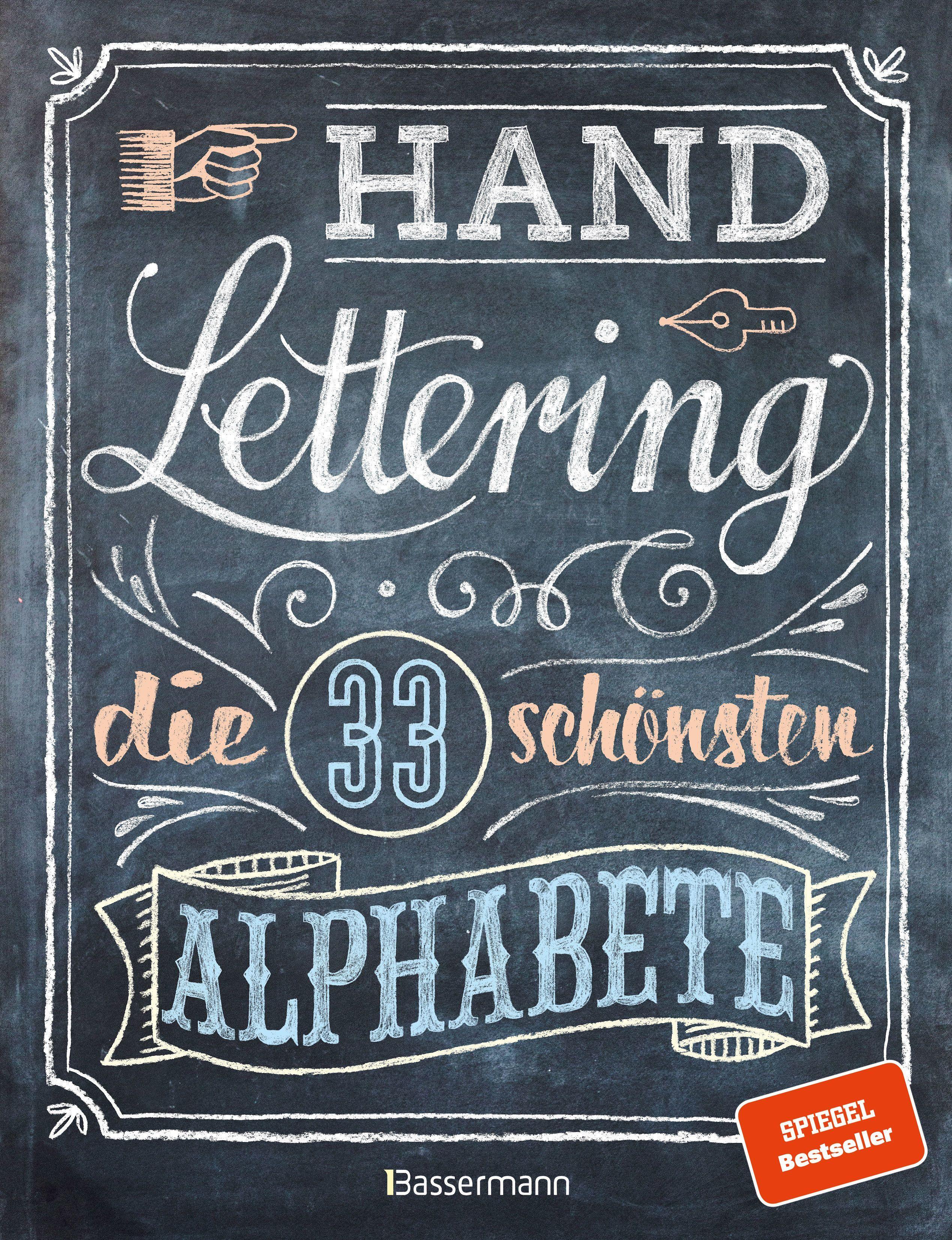 Vorderes Coverbild Handlettering. Die 33 schönsten Alphabete mit Rahmen, Ornamenten und Bordüren