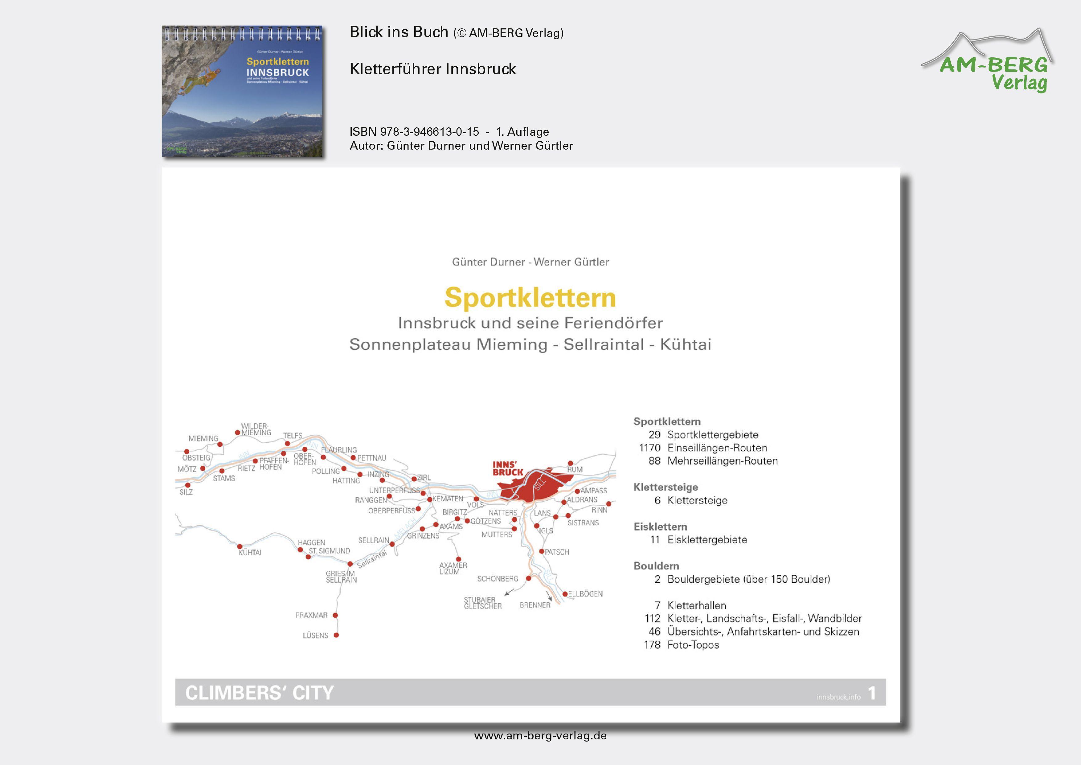 Beispielinhalt (Bild) Sportklettern Innsbruck und seine Feriendörfer