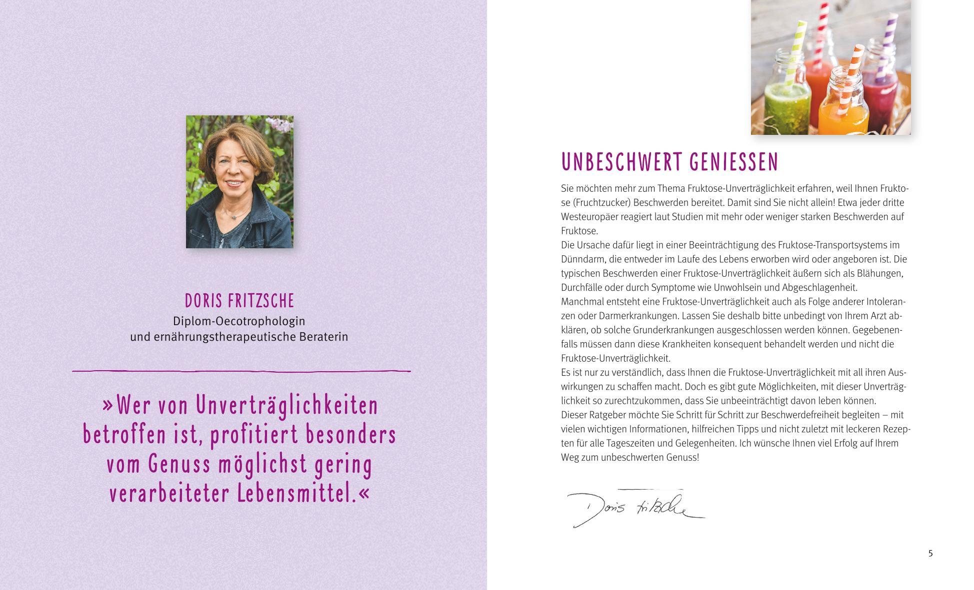 Beispielinhalt (Bild) Fruktose-Unverträglichkeit