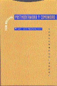 Vorderes Coverbild Postmodernidad y comunidad : el regreso de la vinculación social