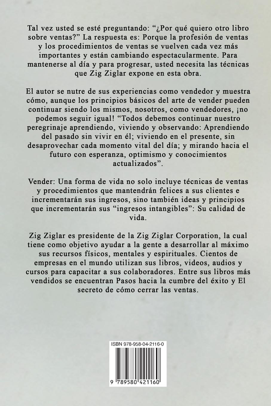 Rückseitencover Vender - Una Forma de Vida