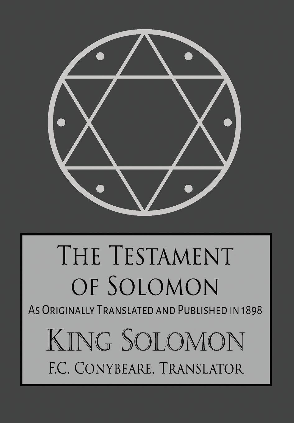 Vorderes Coverbild The Testament of Solomon