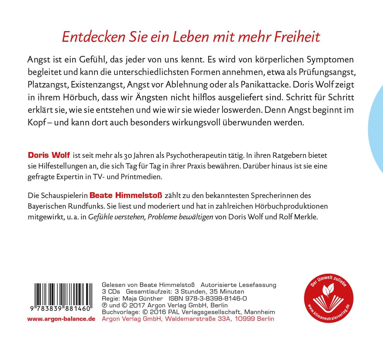 Rückseitencover Ängste verstehen und überwinden