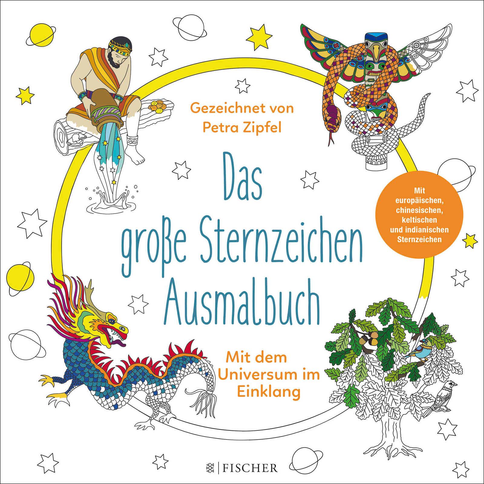Vorderes Coverbild Das große Sternzeichen-Ausmalbuch