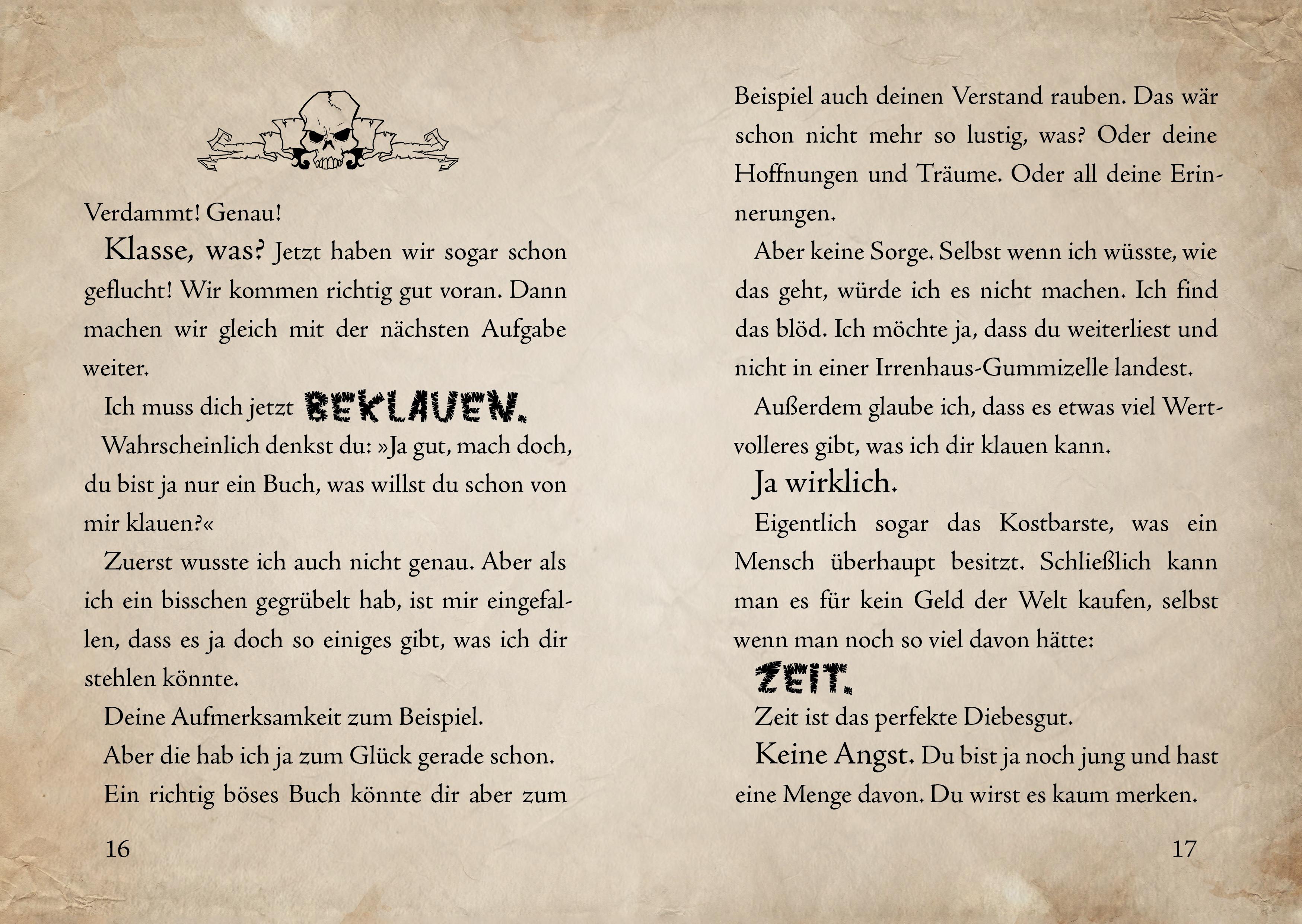 Beispielinhalt (Bild) Das kleine Böse Buch
