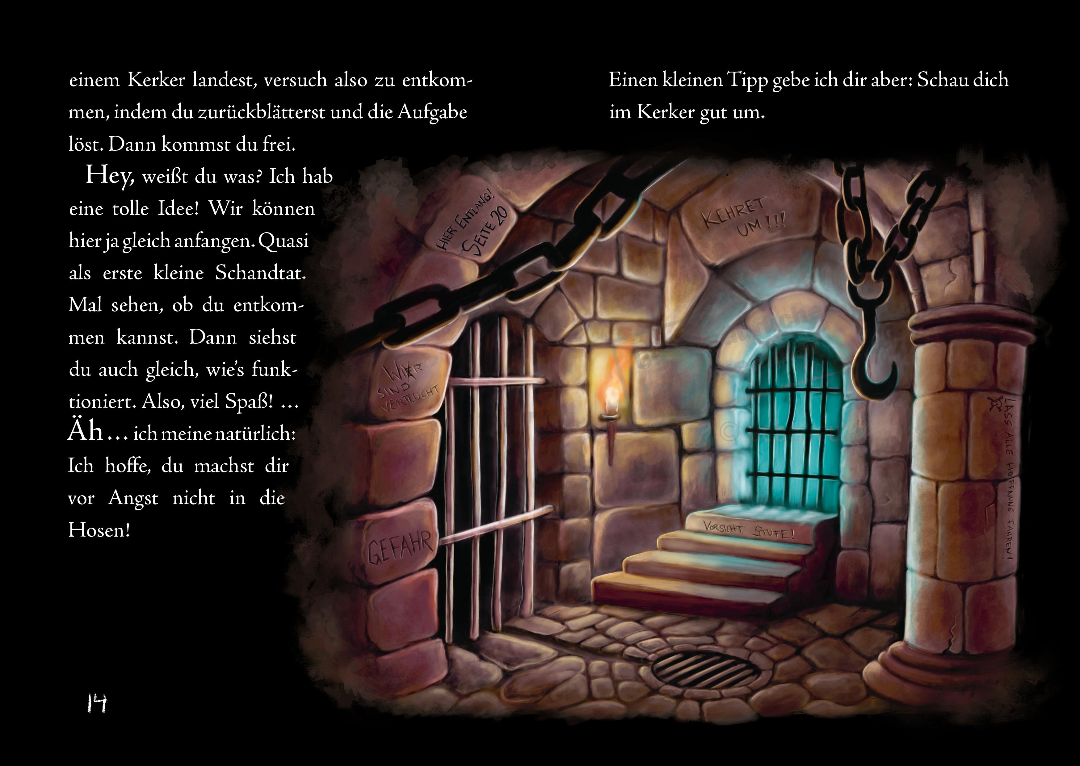 Beispielinhalt (Bild) Das kleine Böse Buch