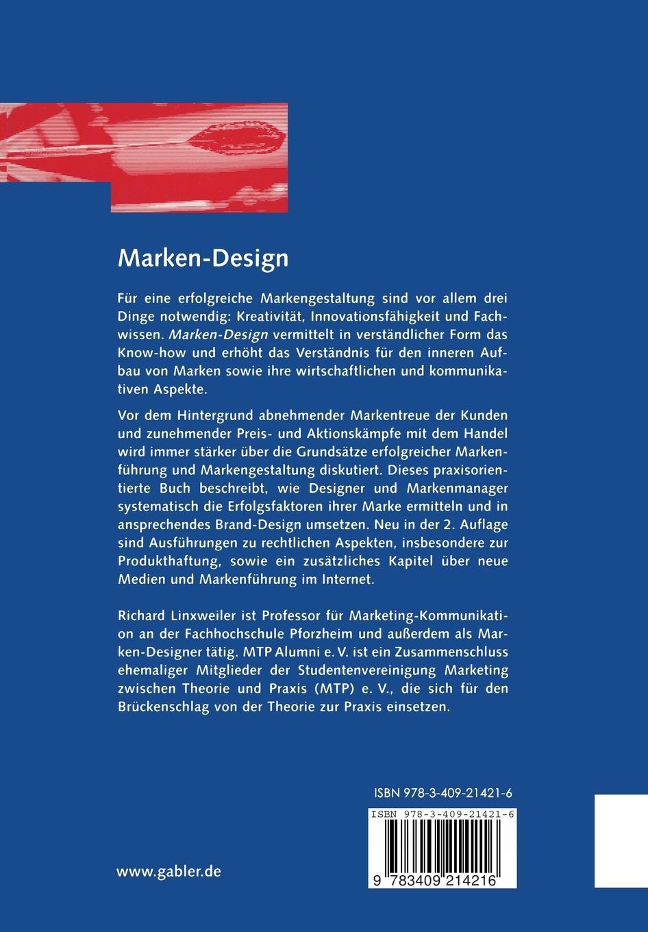 Rückseitencover Marken-Design