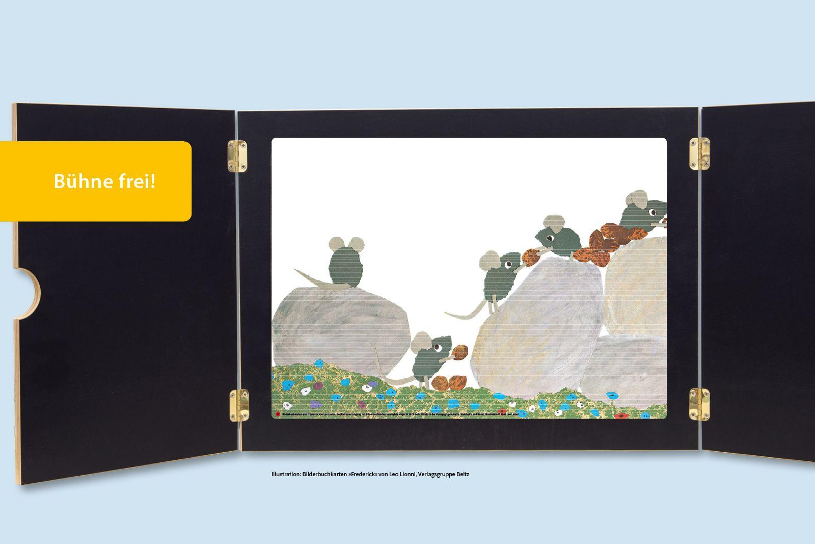 Beispielinhalt (Bild) Bilderbuchkarten »Frederick« von Leo Lionni