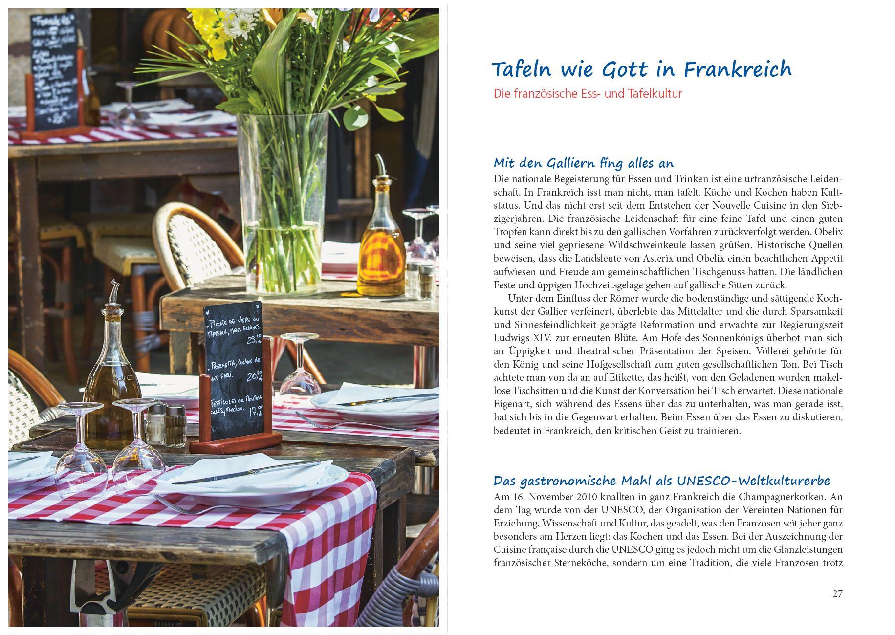 Beispielinhalt (Bild) Französisch vegetarisch