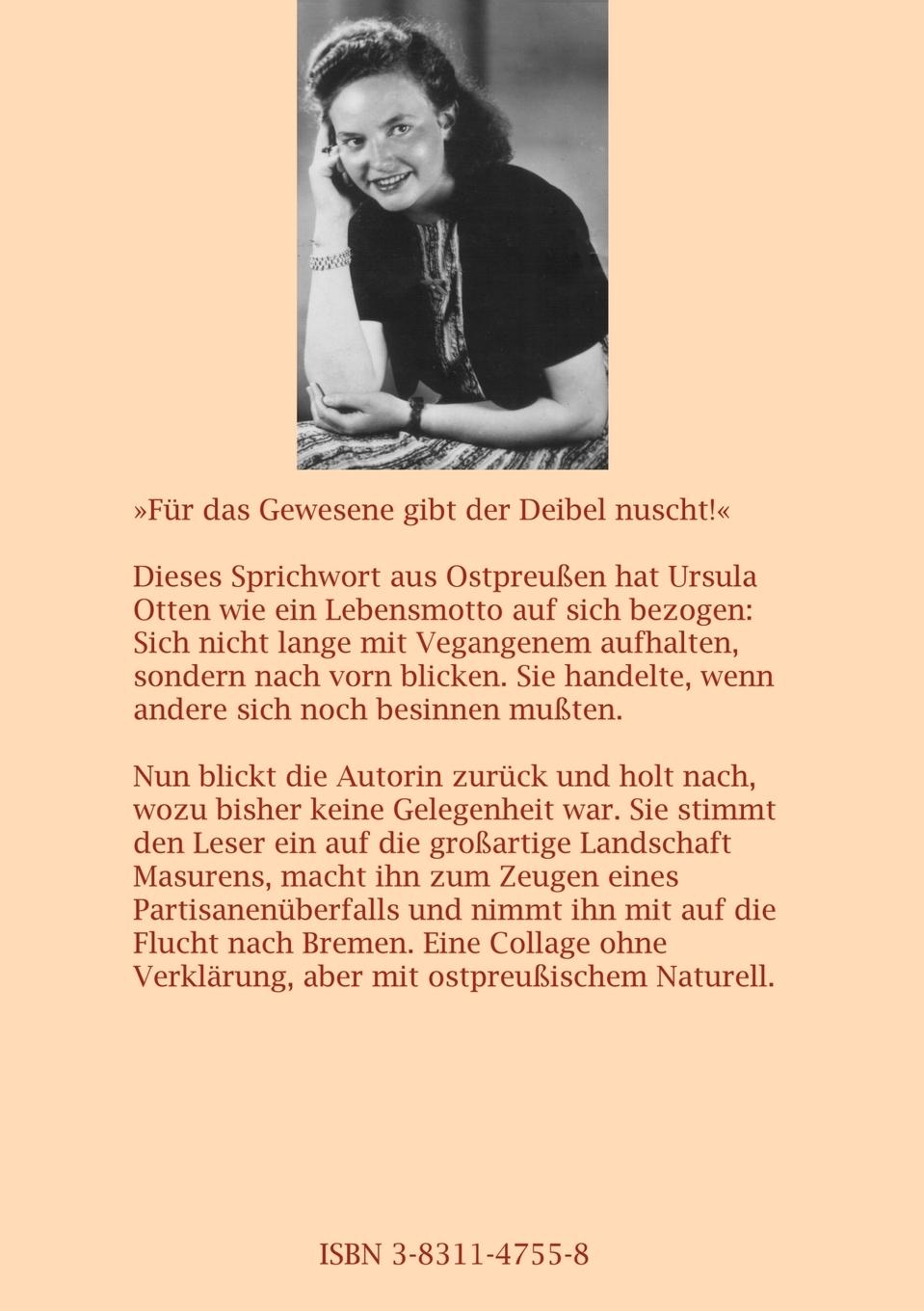Rückseitencover Erinnerungen vor Sonnenuntergang