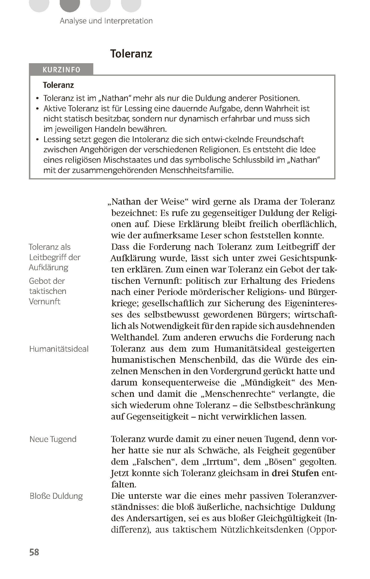 Beispielinhalt (Bild) Lektürehilfen Gotthold Ephraim Lessing "Nathan der Weise"