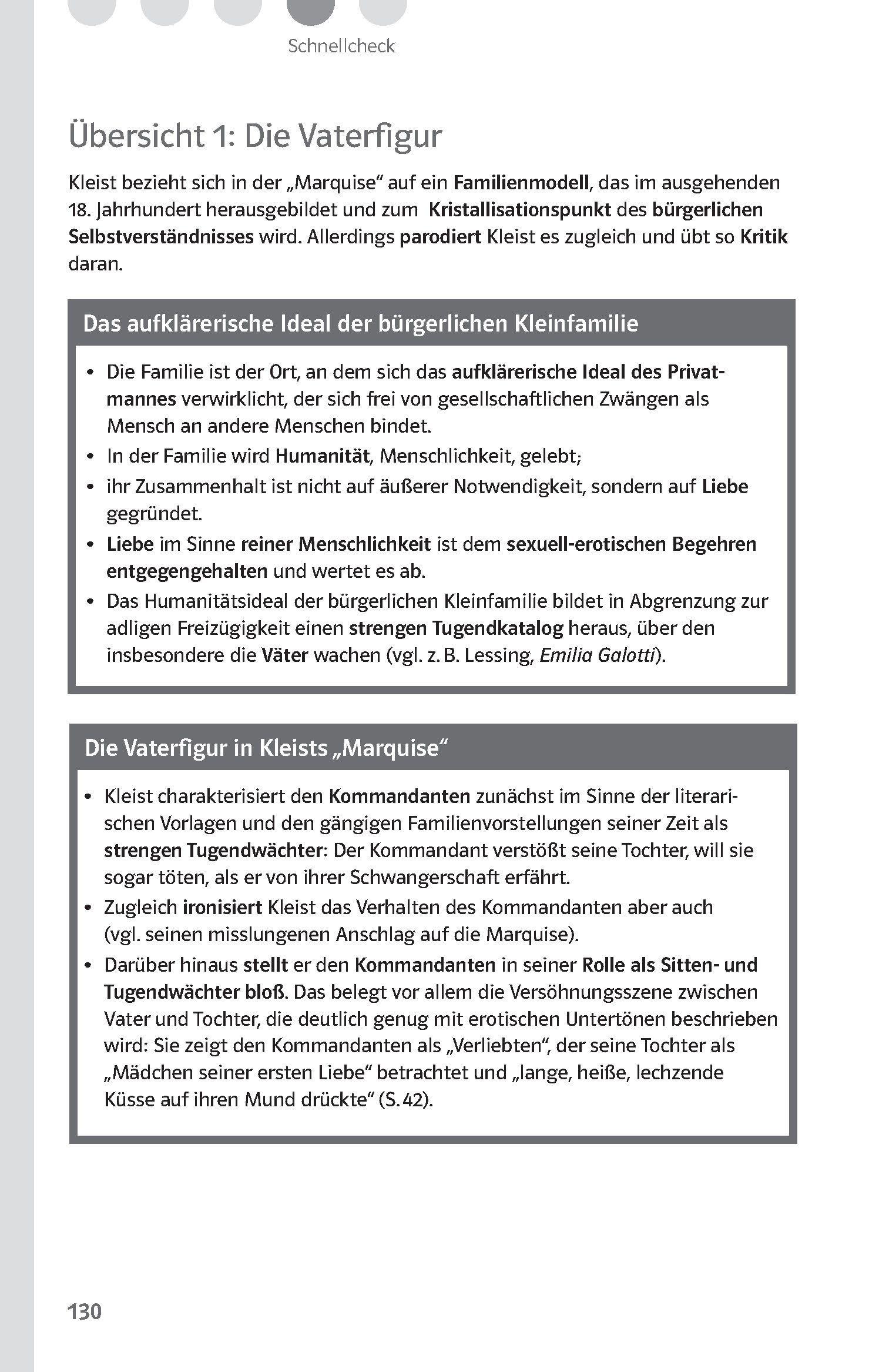 Beispielinhalt (Bild) Lektürehilfen Heinrich von Kleist "Die Marquise von O.../Das Erdbeben in Chili"