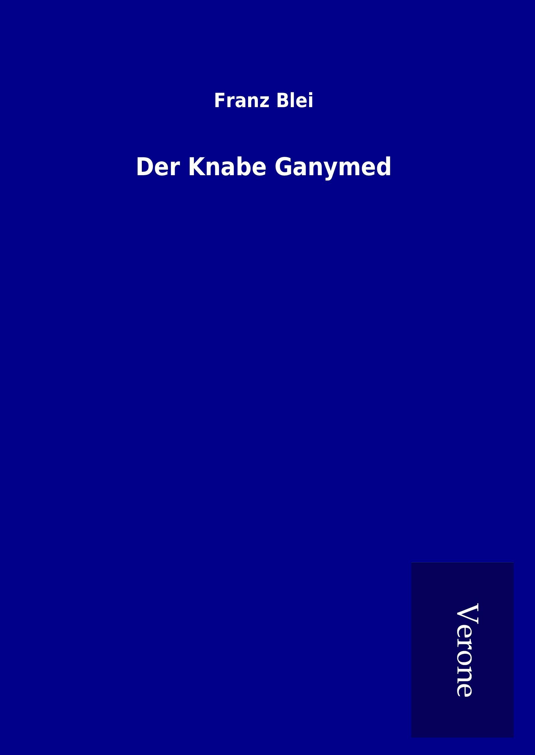 Vorderes Coverbild Der Knabe Ganymed