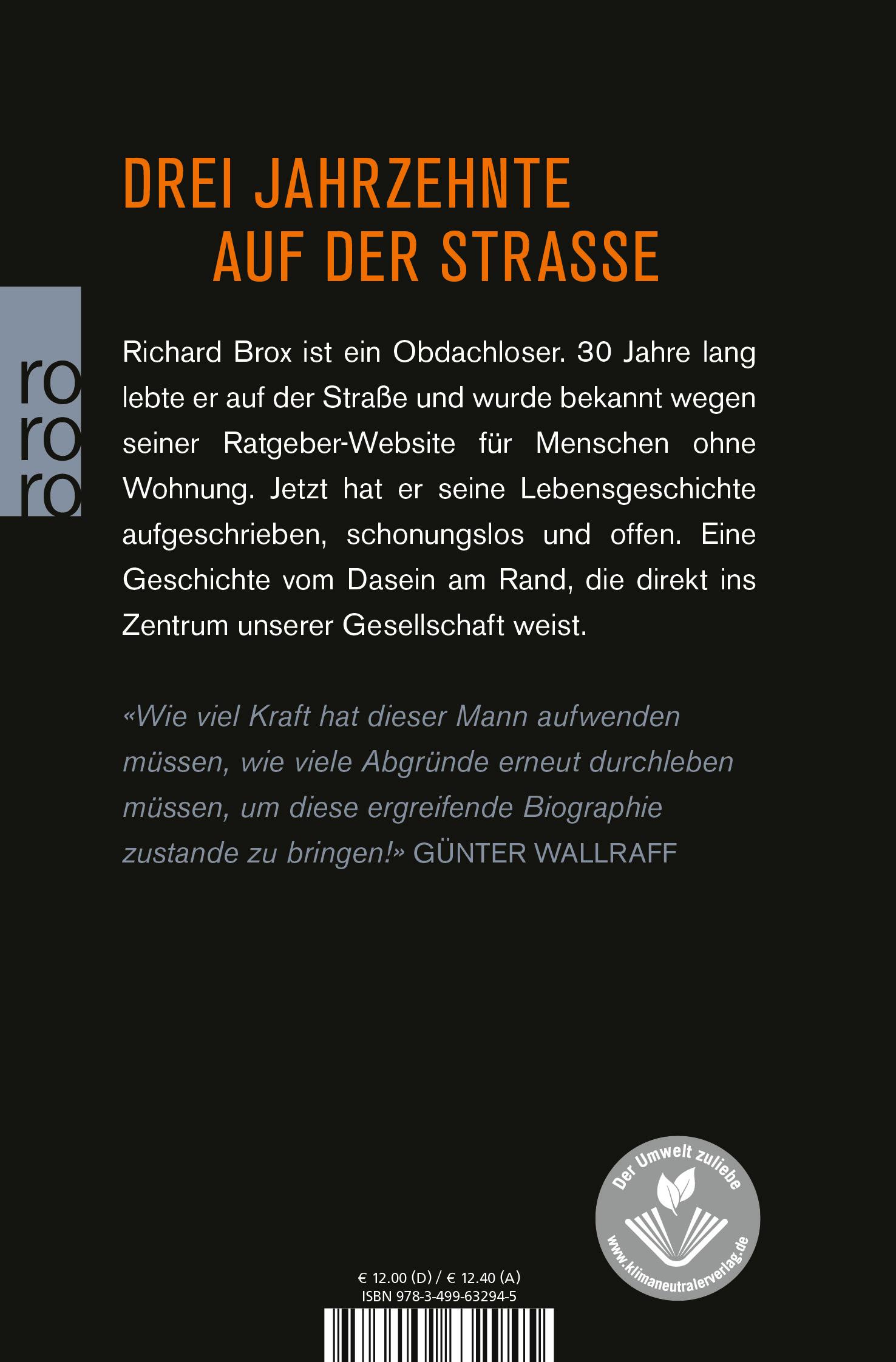 Rückseitencover Kein Dach über dem Leben