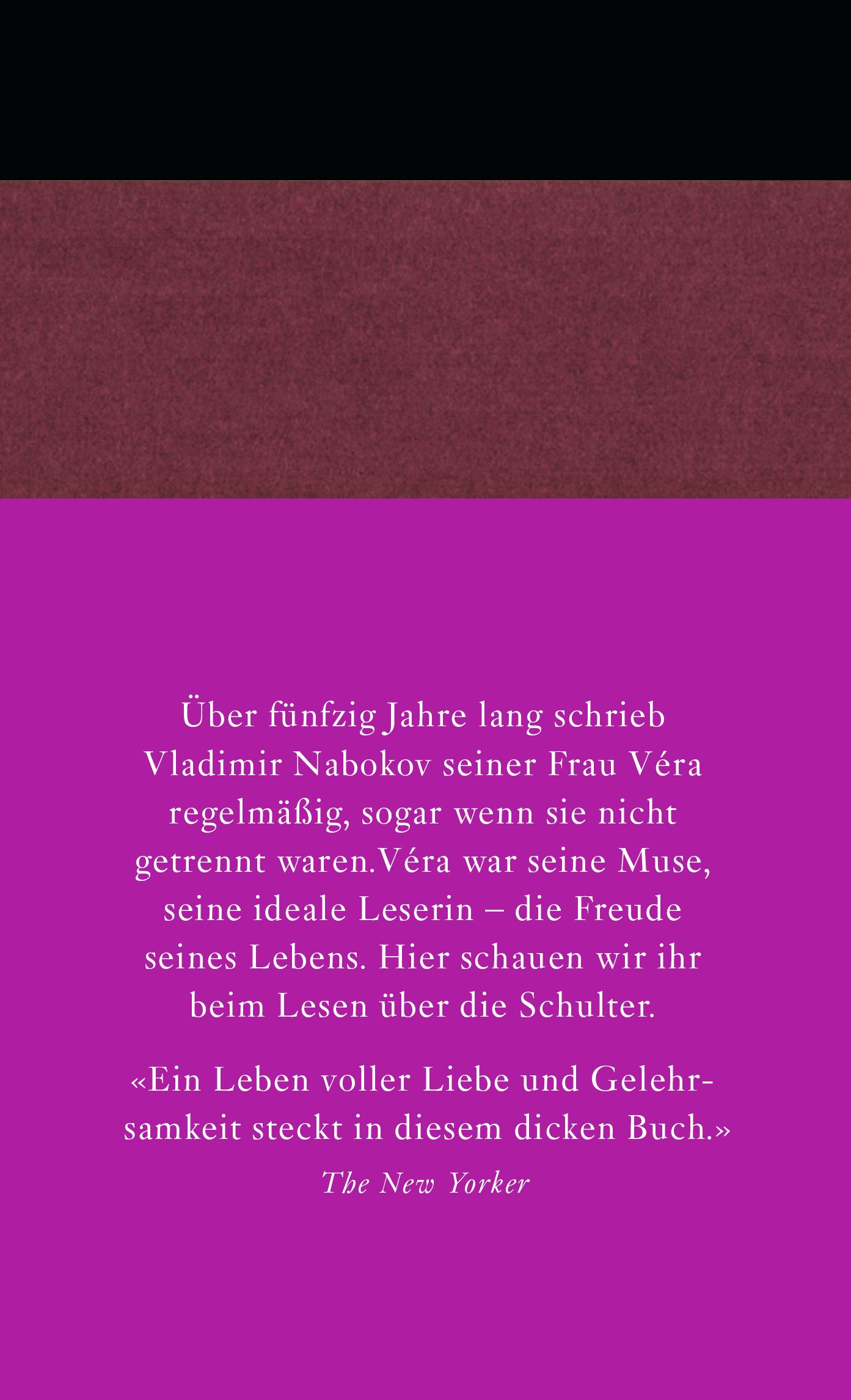 Rückseitencover Briefe an Véra