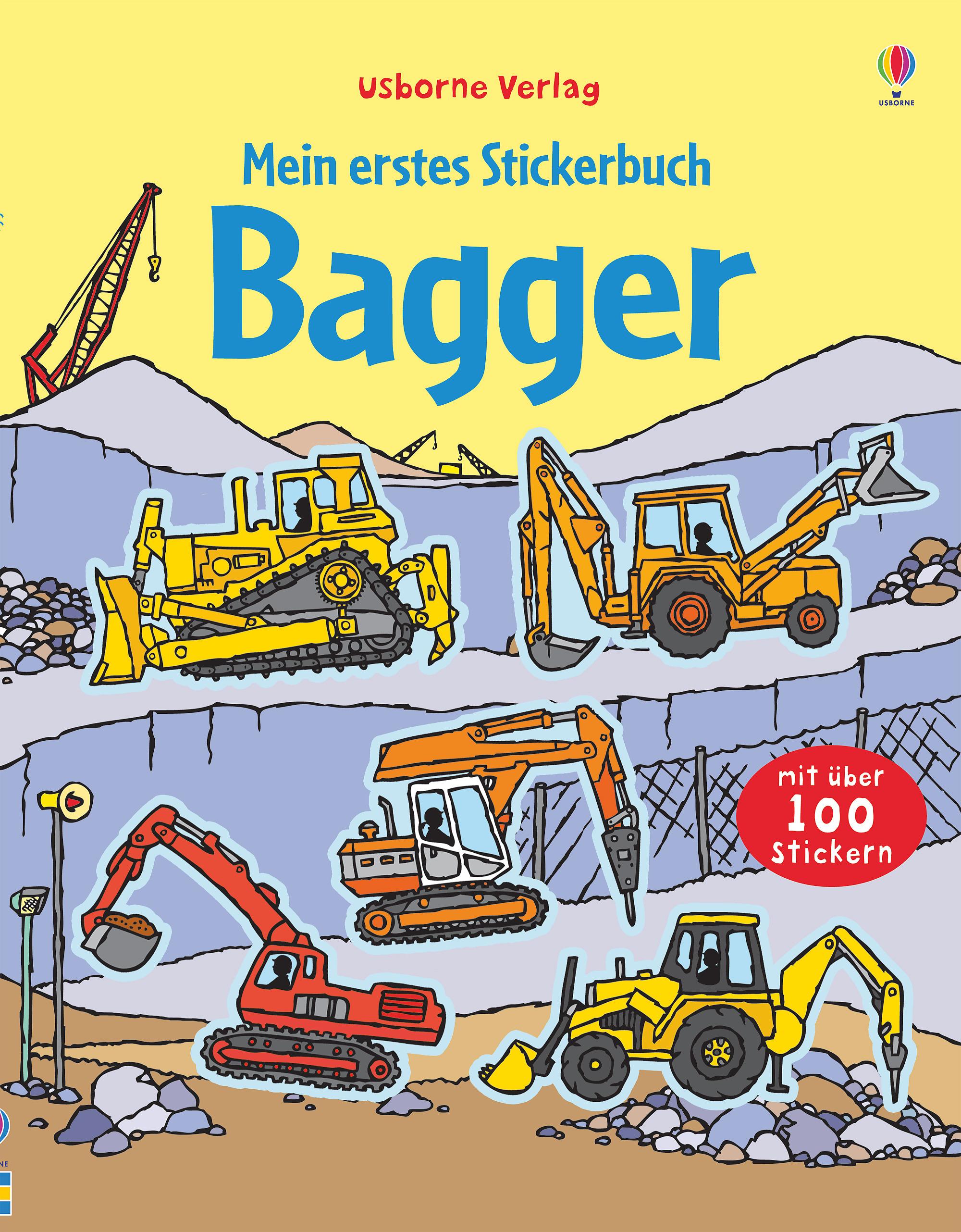 Vorderes Coverbild Mein erstes Stickerbuch: Bagger