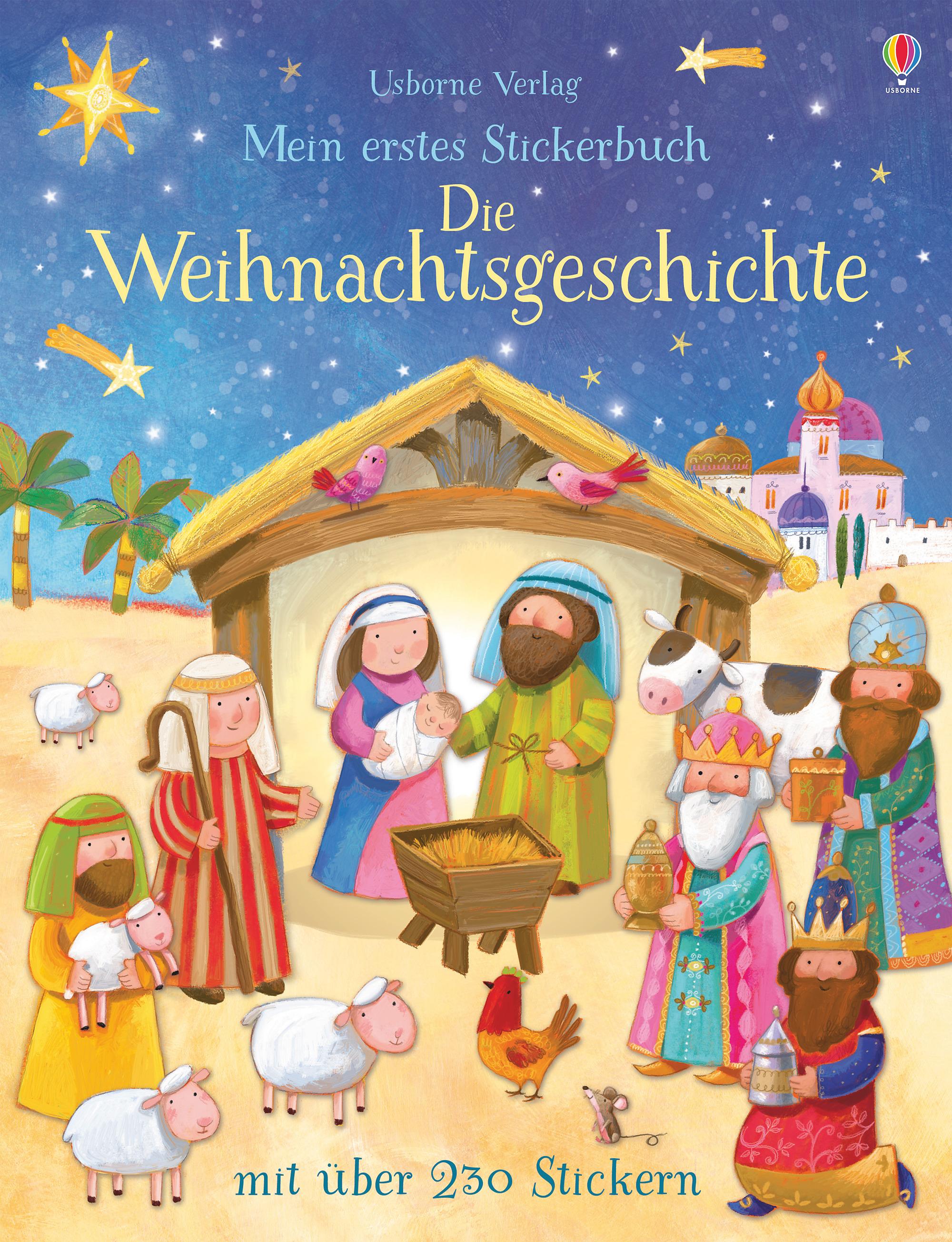 Vorderes Coverbild Mein erstes Stickerbuch: Die Weihnachtsgeschichte