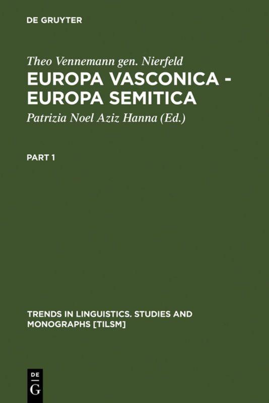 Vorderes Coverbild Europa Vasconica - Europa Semitica